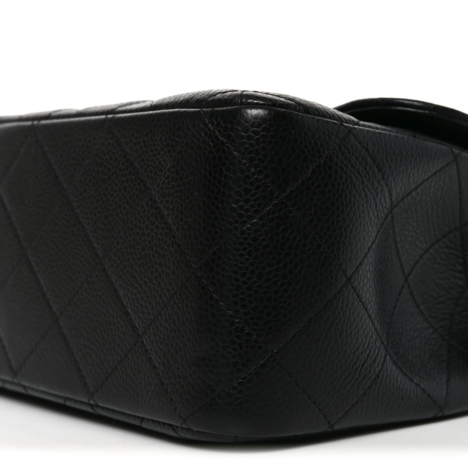 Caviar Quilted Jumbo Double Flap Black - Image 10
