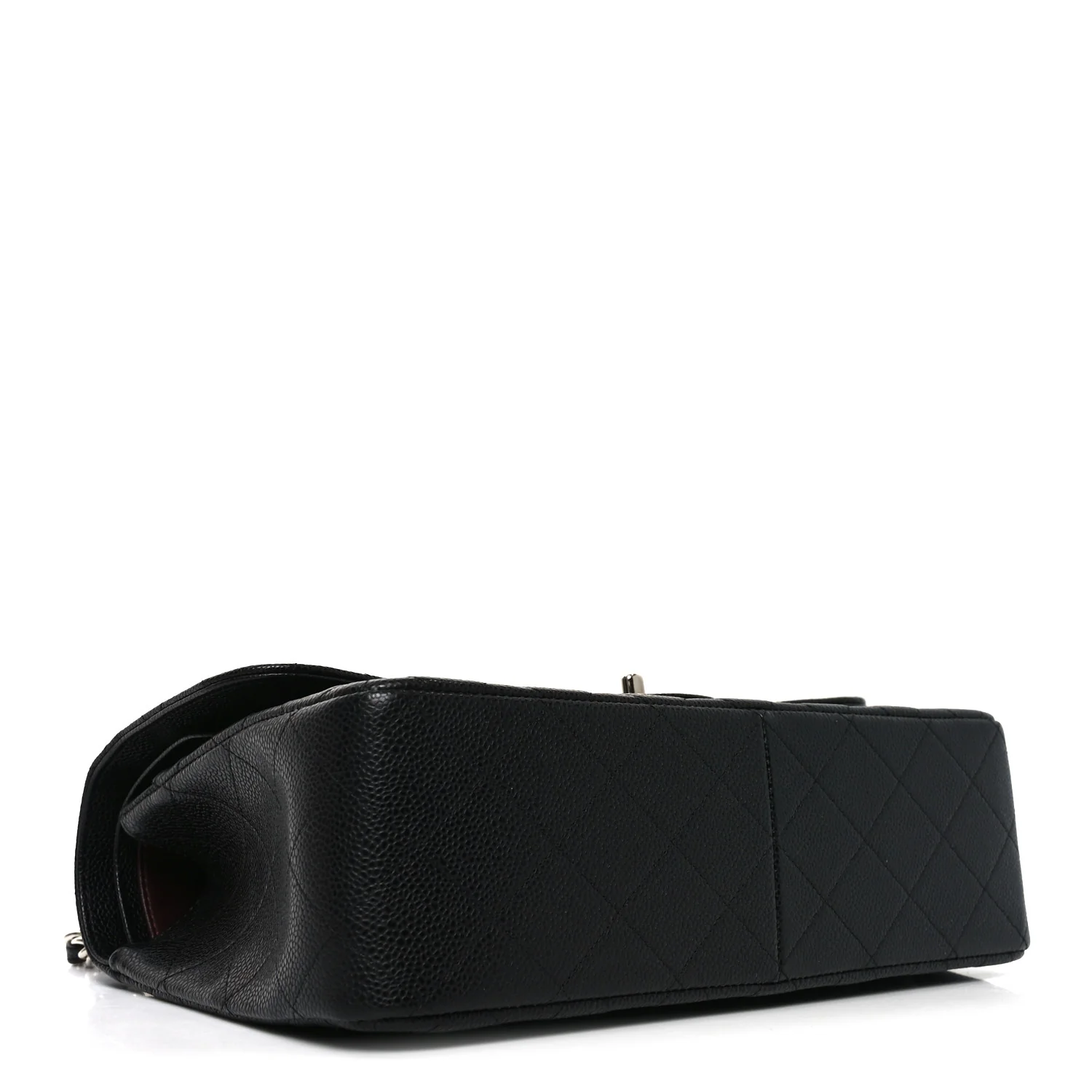 Caviar Quilted Jumbo Double Flap Black - Image 4