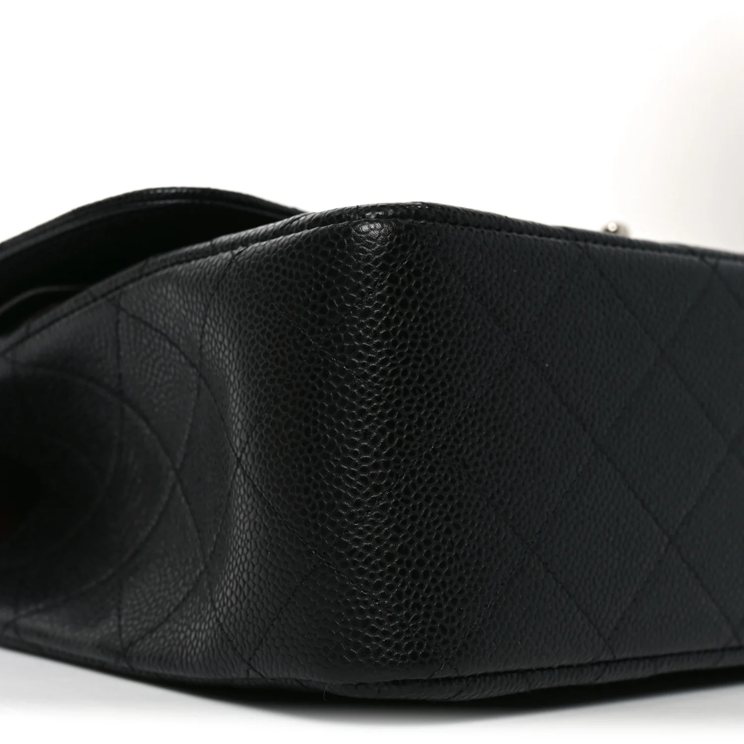 Caviar Quilted Jumbo Double Flap Black - Image 9
