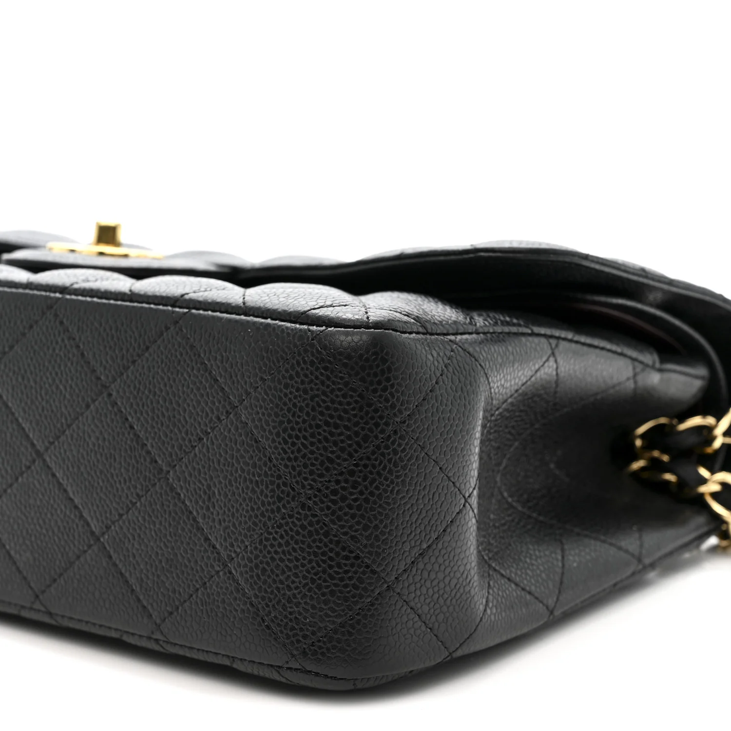 Caviar Quilted Jumbo Double Flap Black - Image 10