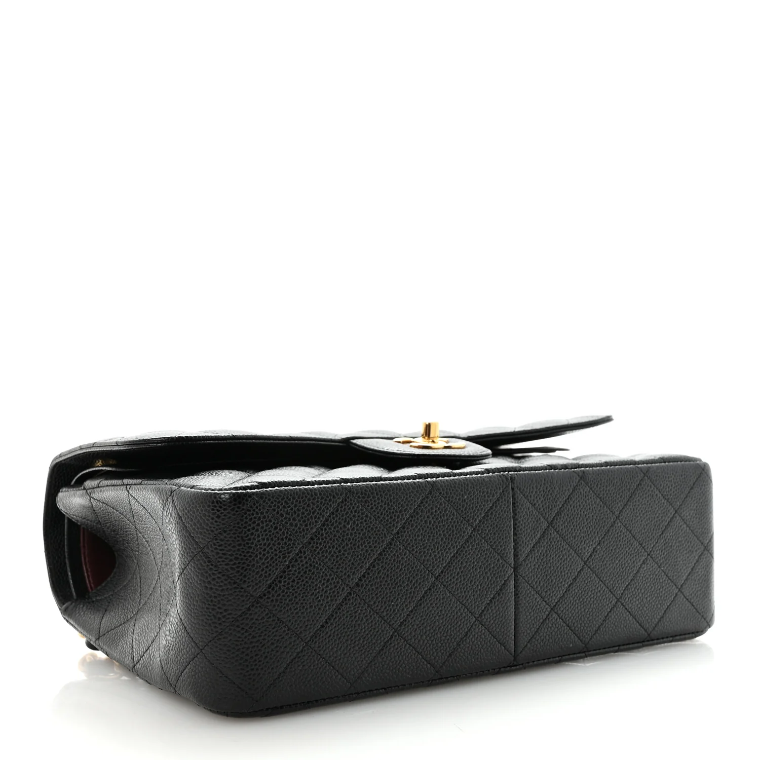Caviar Quilted Jumbo Double Flap Black - Image 4