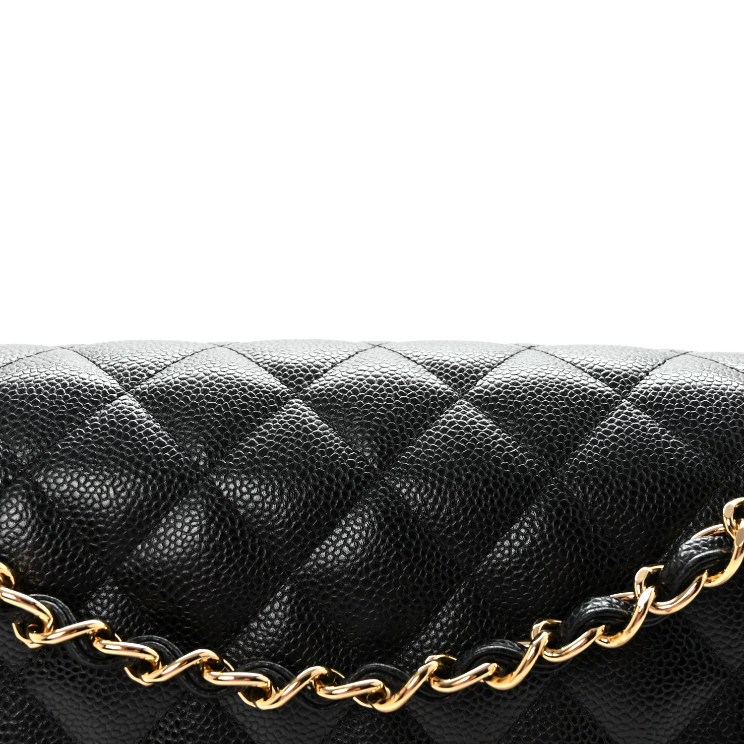 Caviar Quilted Jumbo Double Flap Black - Image 8