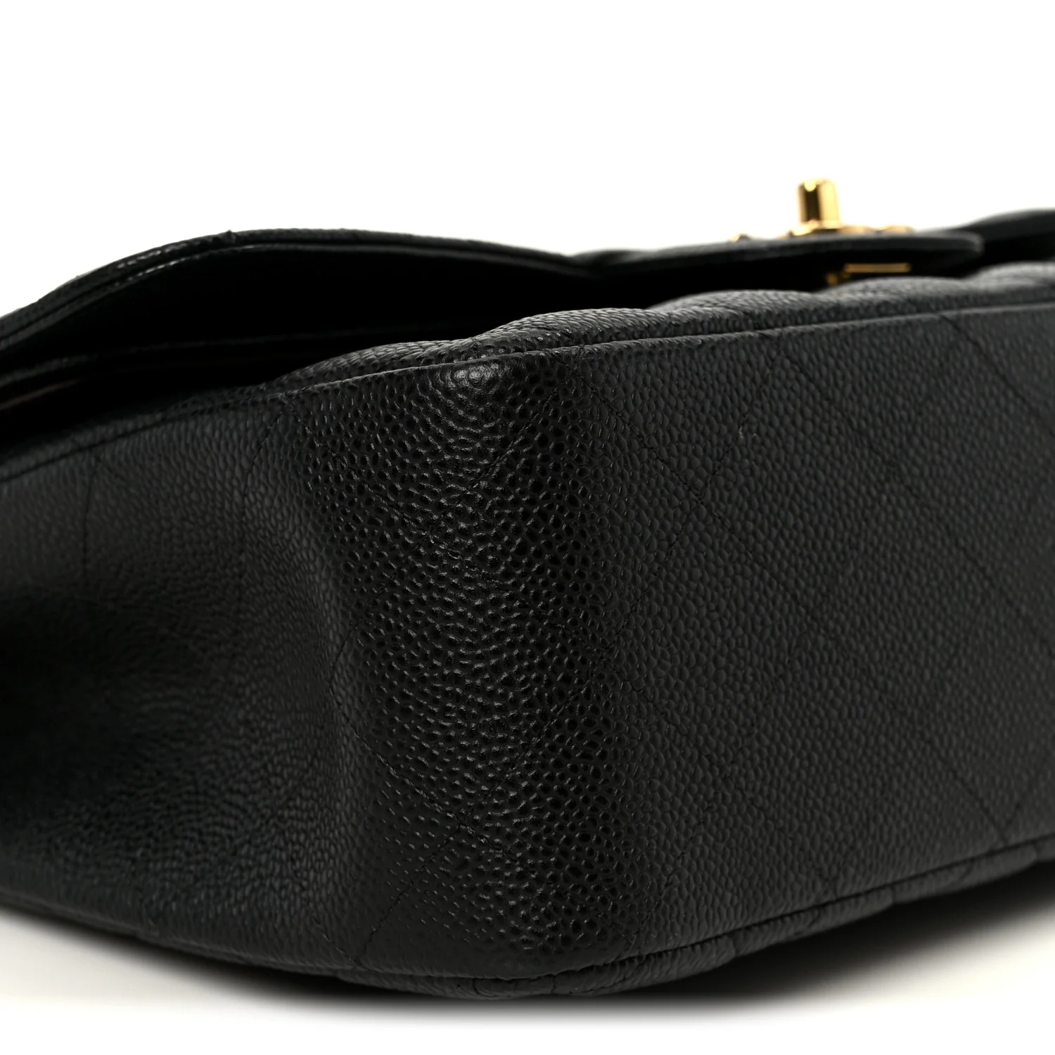 Caviar Quilted Jumbo Double Flap Black - Image 10