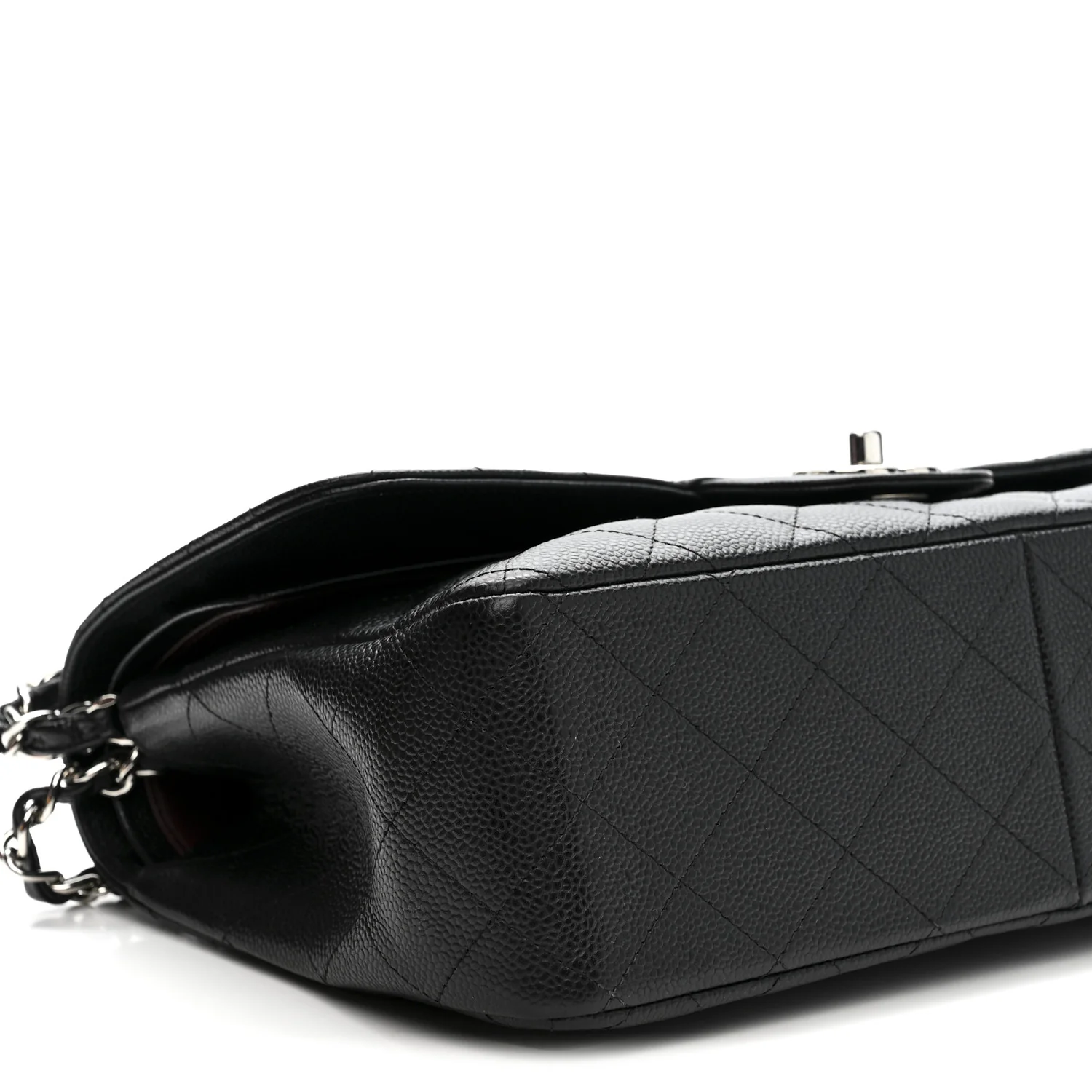 Caviar Quilted Jumbo Double Flap Black - Image 9