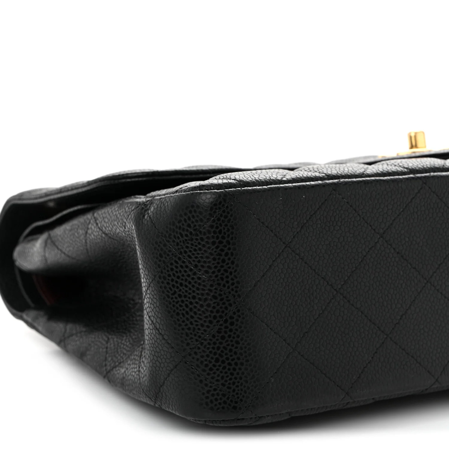 Caviar Quilted Jumbo Double Flap Black - Image 9