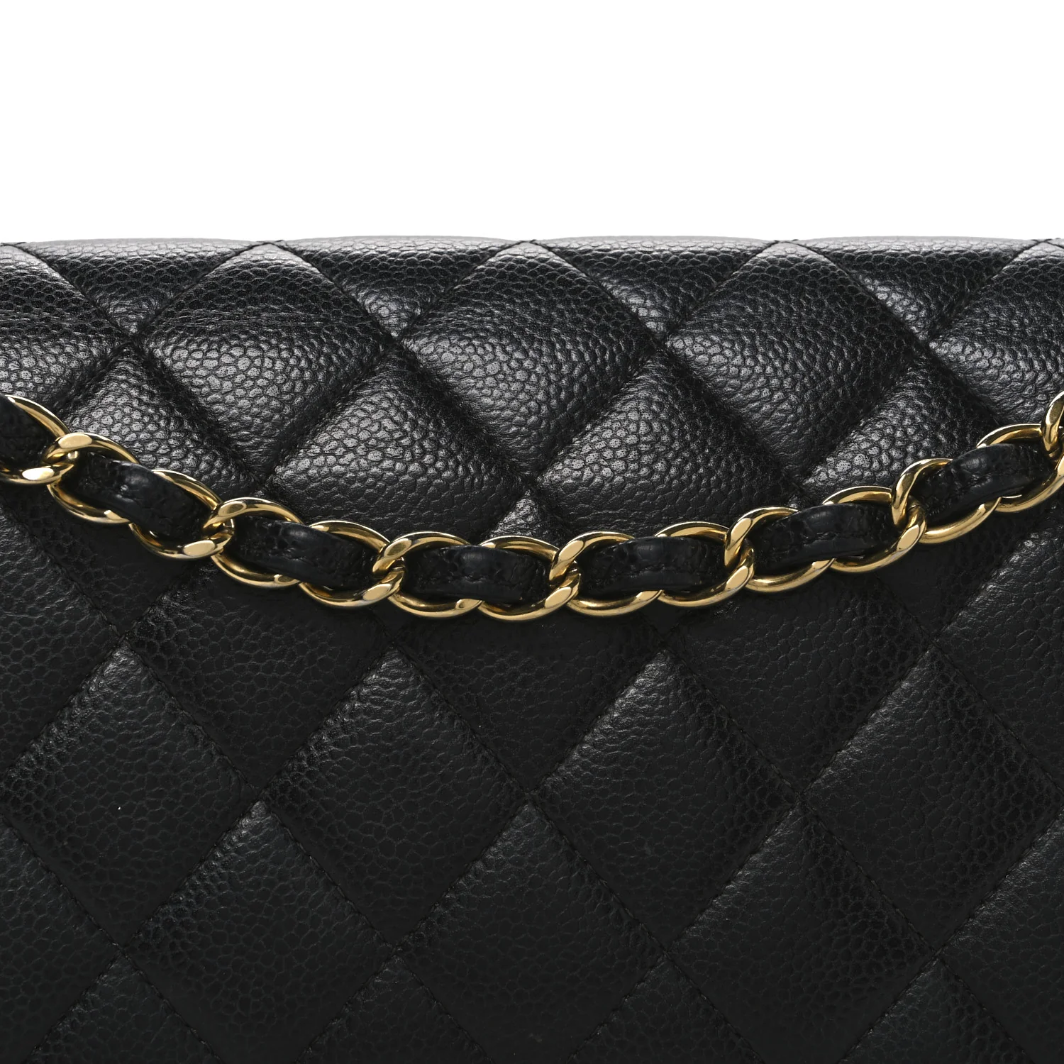 Caviar Quilted Jumbo Double Flap Black - Image 8