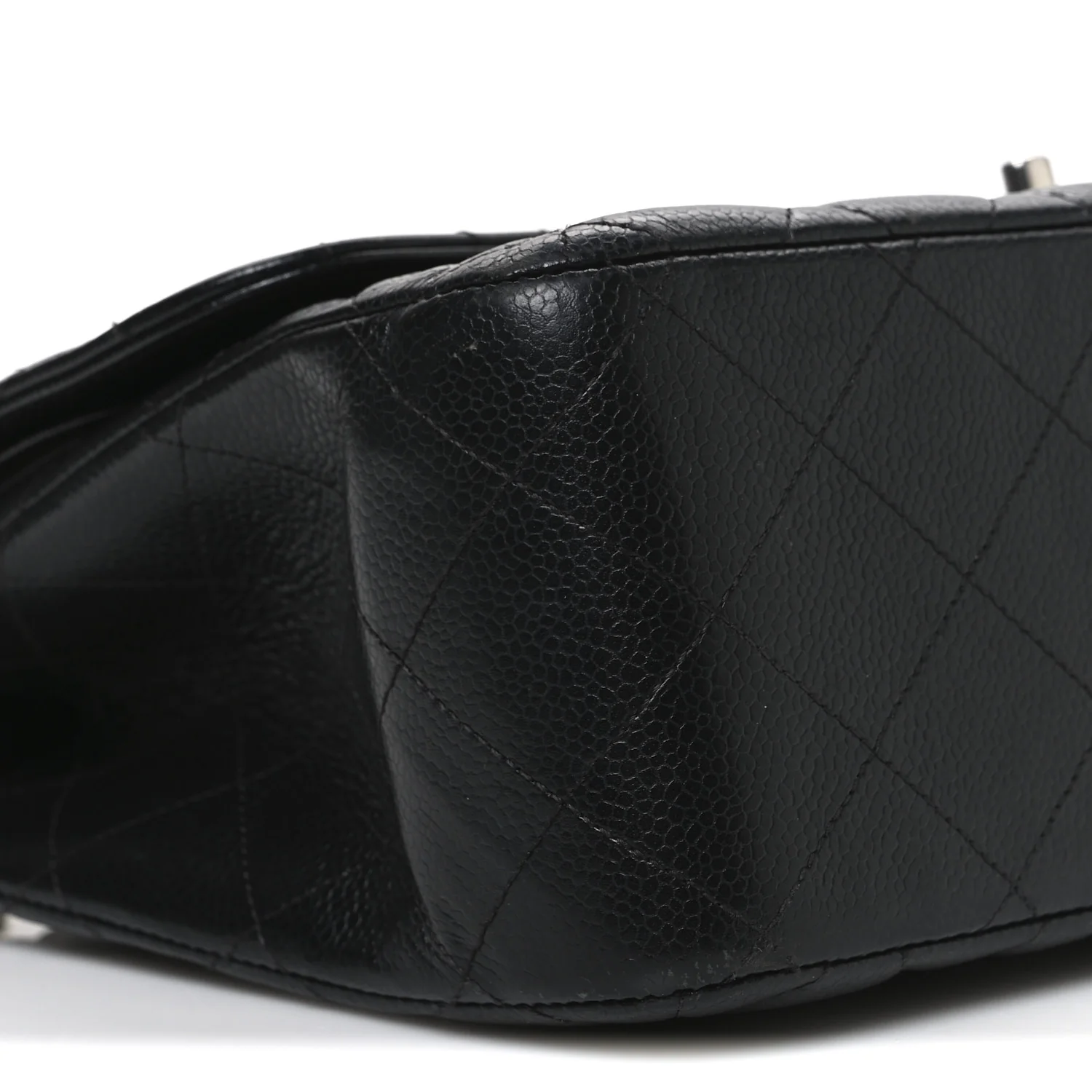 Caviar Quilted Jumbo Double Flap Black - Image 9