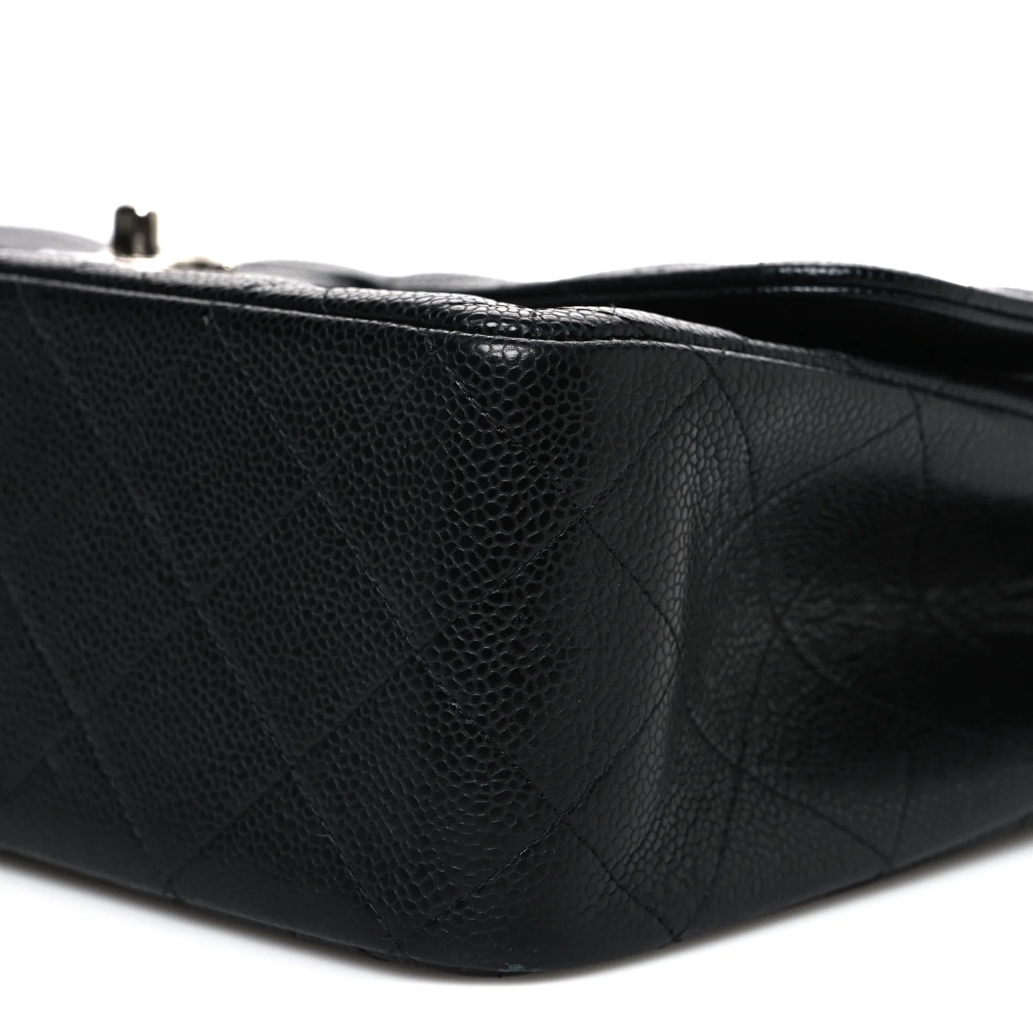 Caviar Quilted Jumbo Double Flap Black - Image 10
