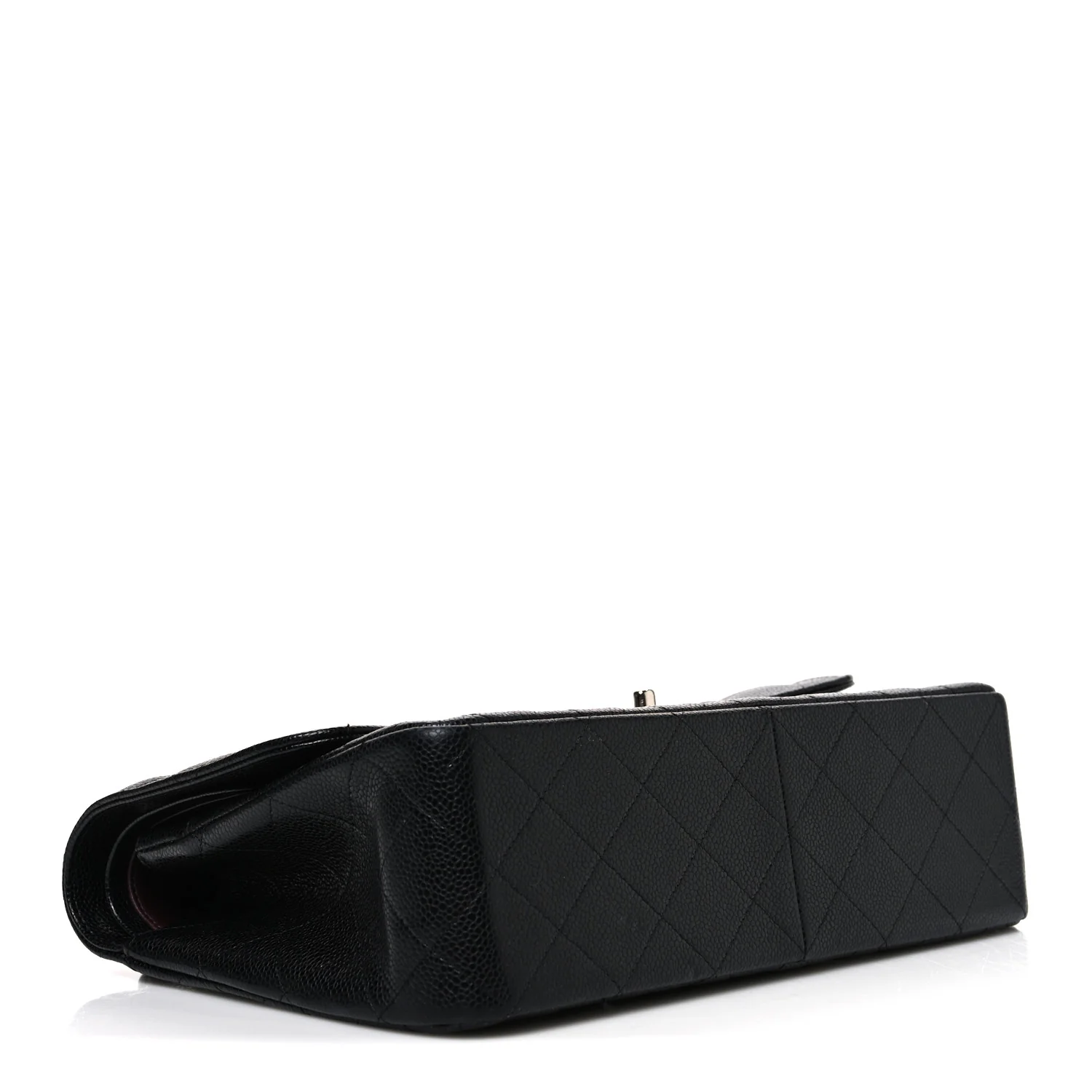 Caviar Quilted Jumbo Double Flap Black - Image 4