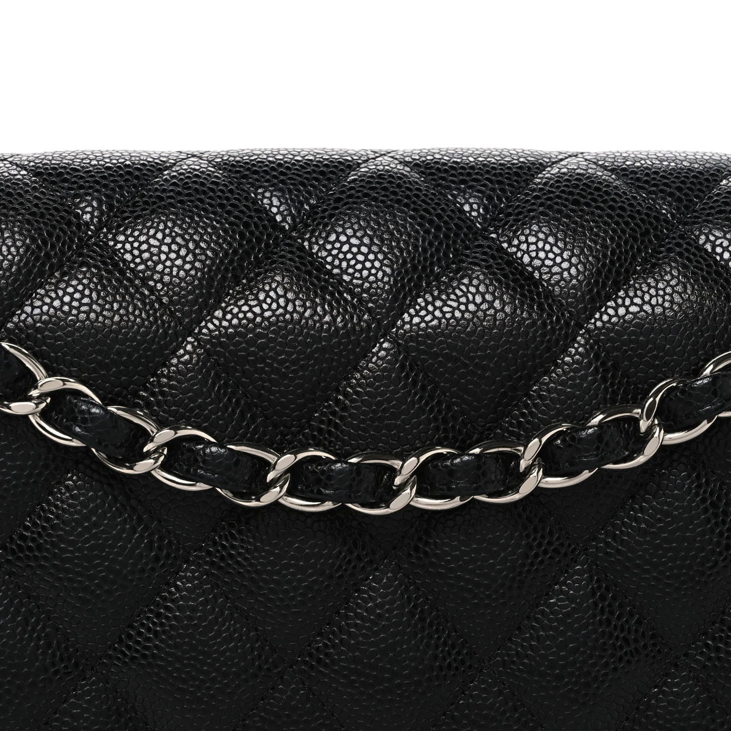 Caviar Quilted Jumbo Double Flap Black - Image 8