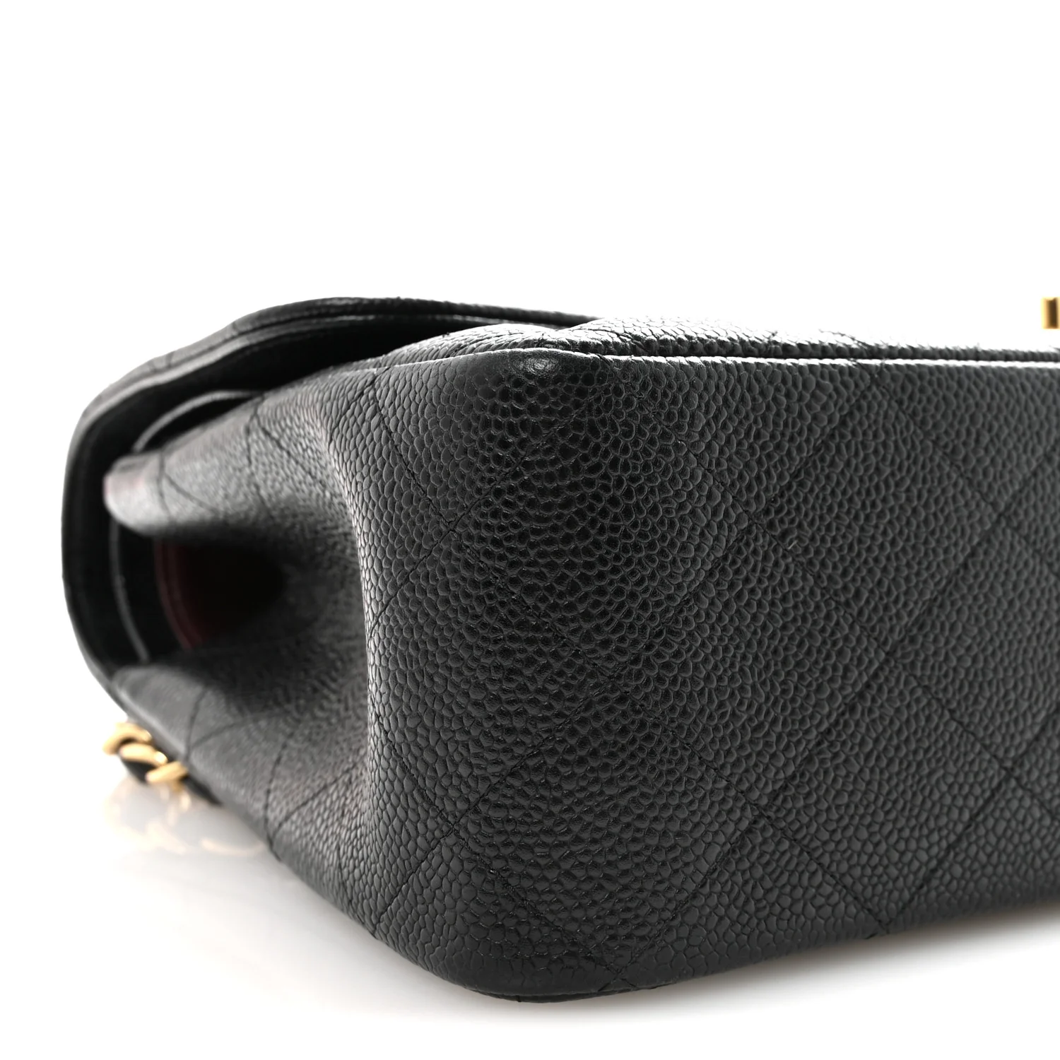 Caviar Quilted Jumbo Double Flap Black - Image 10