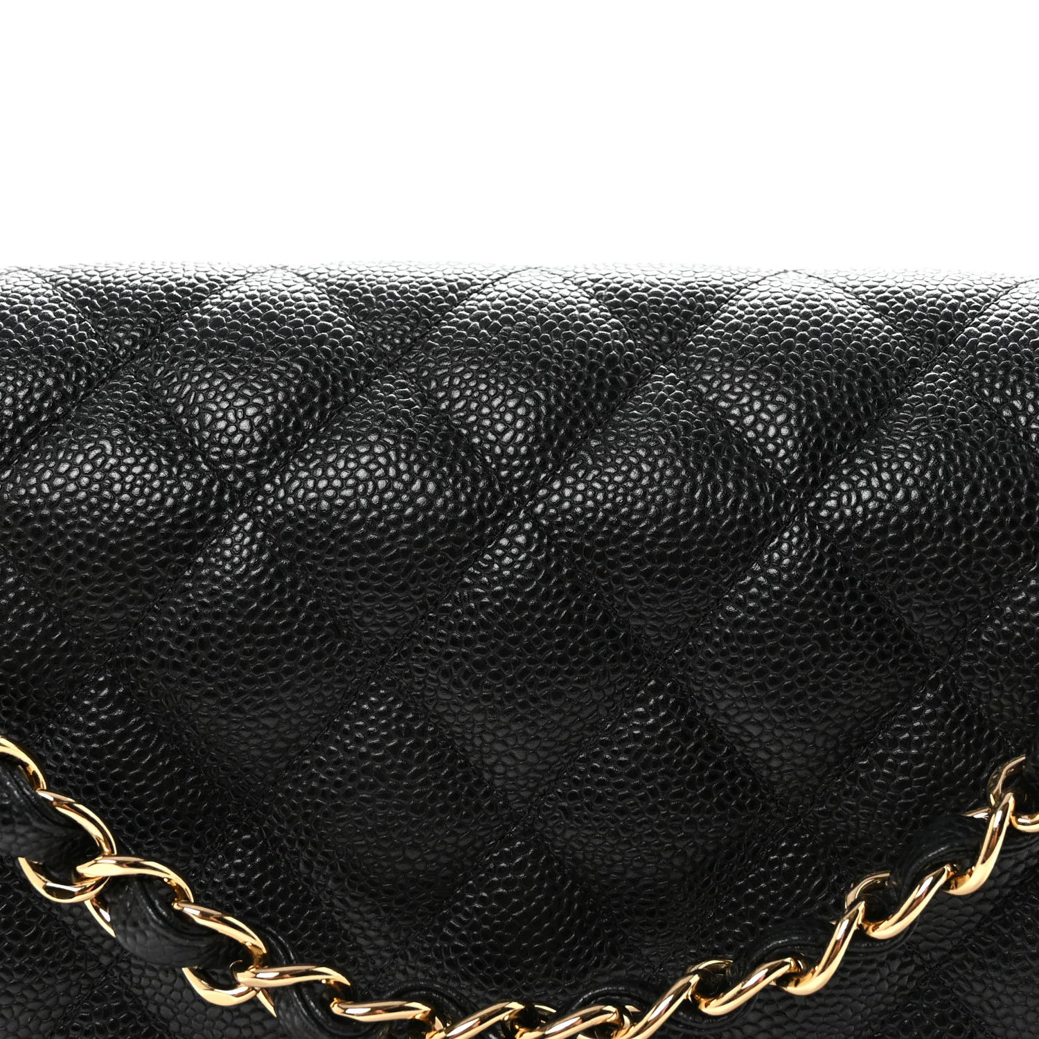 Caviar Quilted Jumbo Double Flap Black - Image 9