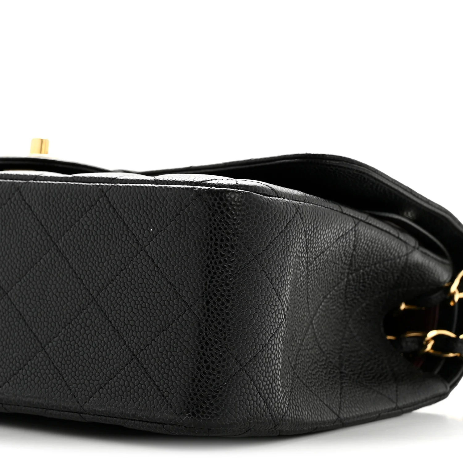 Caviar Quilted Jumbo Double Flap Black - Image 10