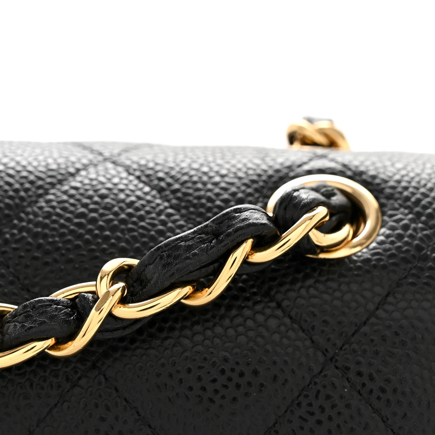 Caviar Quilted Jumbo Double Flap Black - Image 14