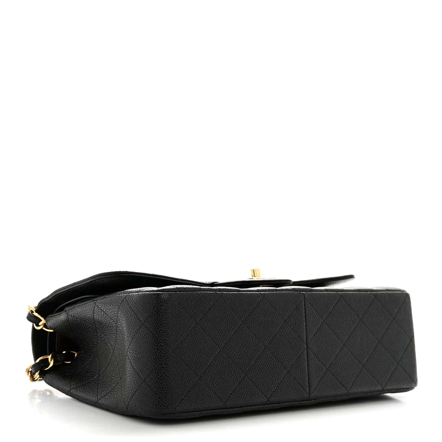 Caviar Quilted Jumbo Double Flap Black - Image 4