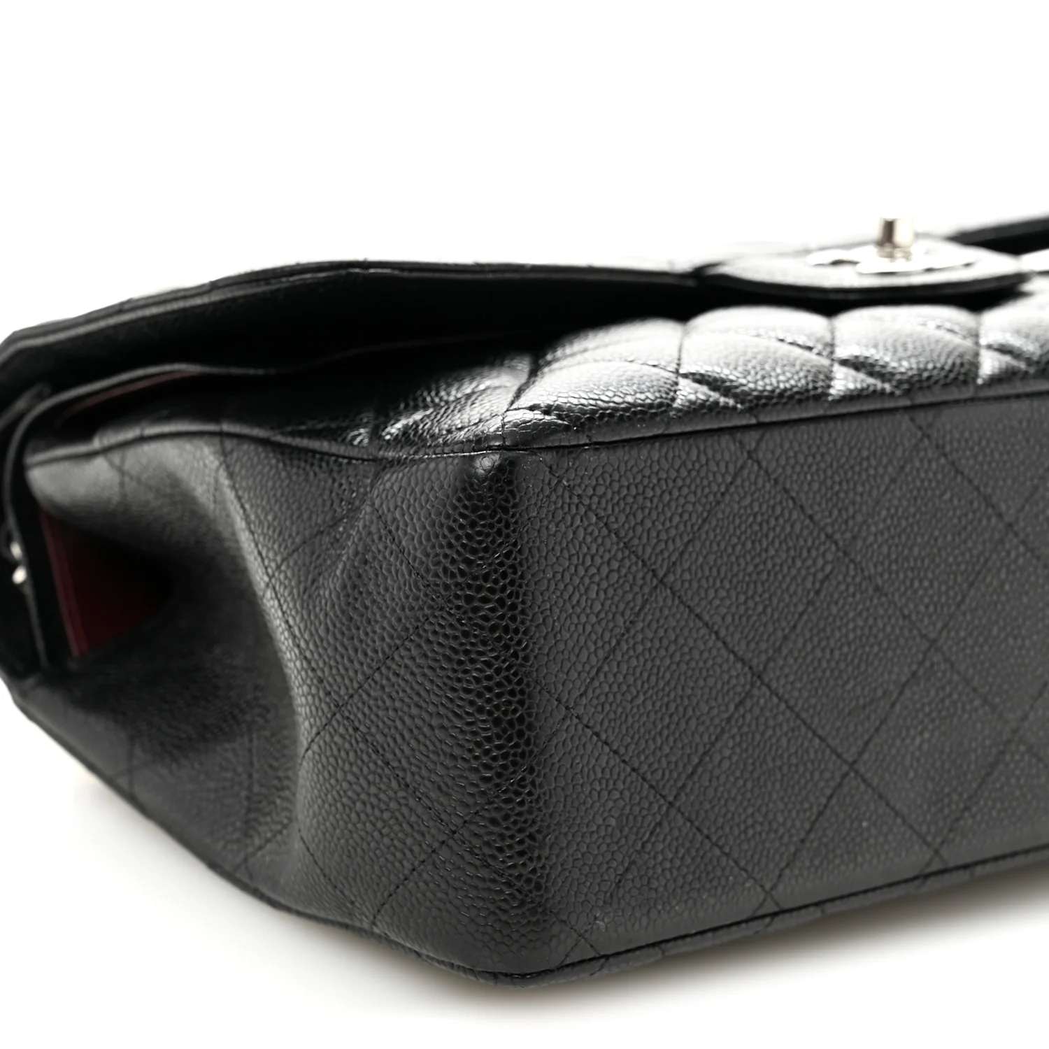 Caviar Quilted Jumbo Double Flap Black - Image 9