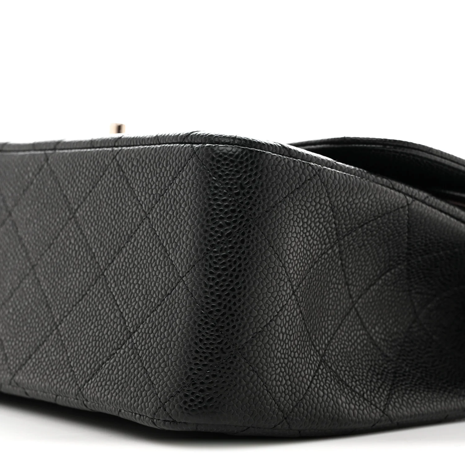 Caviar Quilted Jumbo Double Flap Black - Image 10