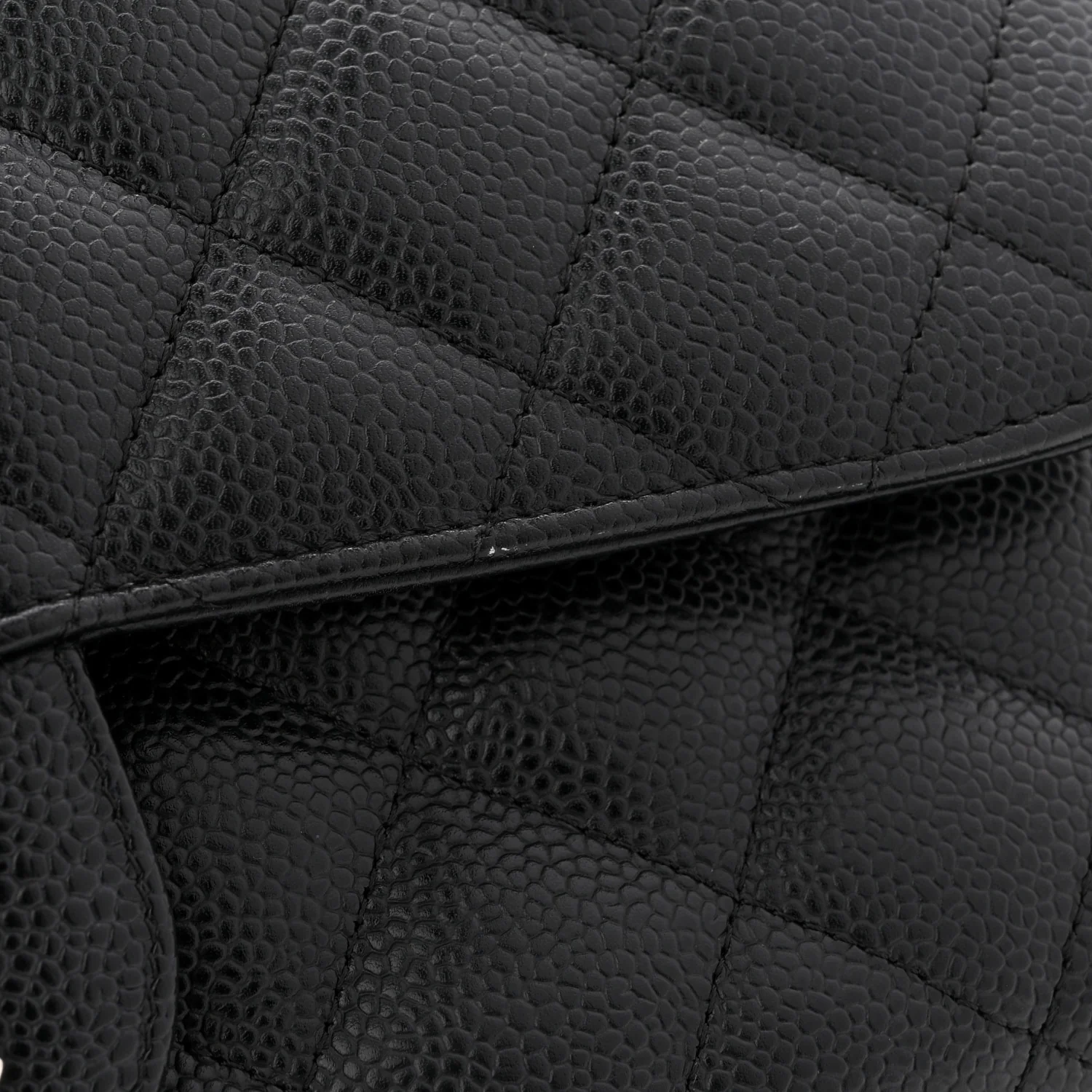 Caviar Quilted Jumbo Double Flap Black - Image 11