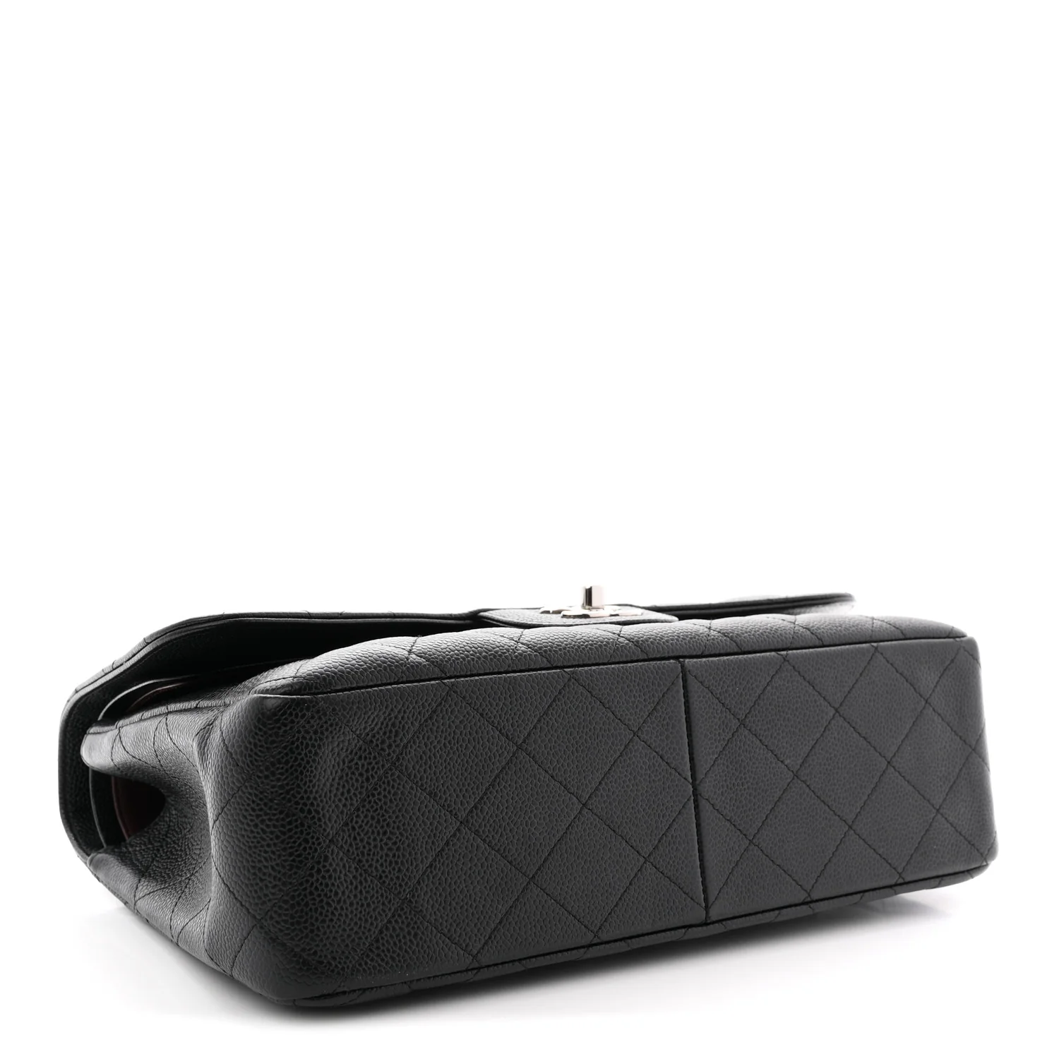 Caviar Quilted Jumbo Double Flap Black - Image 4
