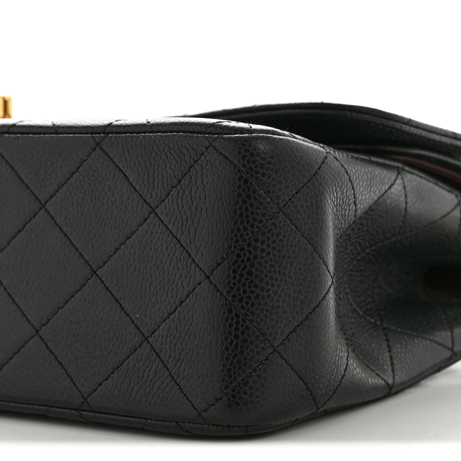Caviar Quilted Jumbo Double Flap Black - Image 11
