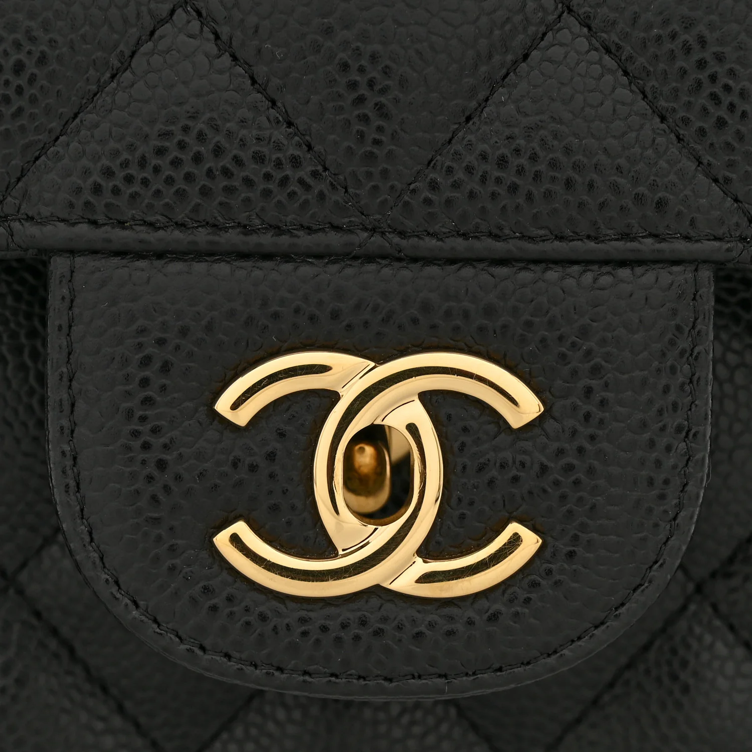 Caviar Quilted Jumbo Double Flap Black - Image 13
