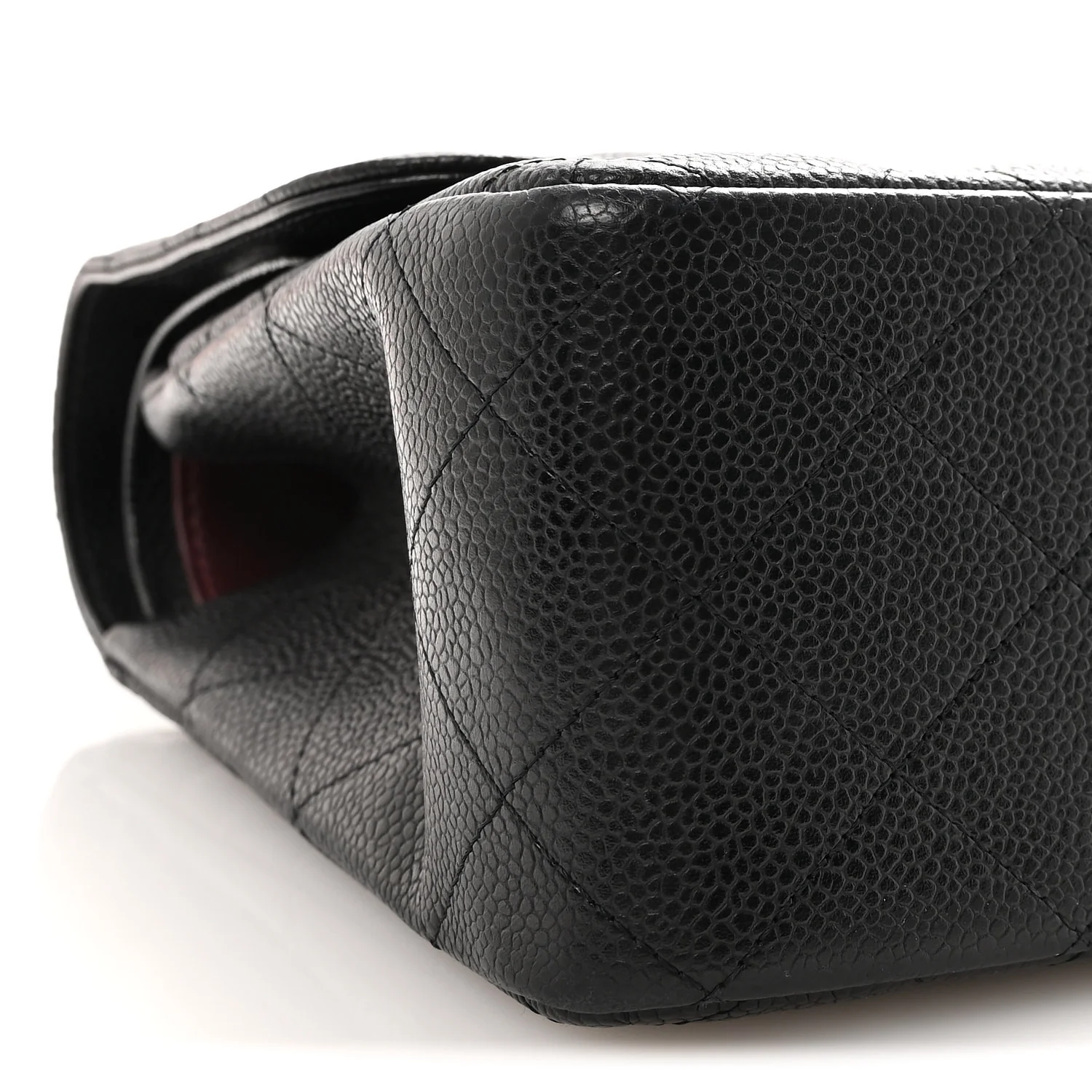 Caviar Quilted Jumbo Double Flap Black - Image 9