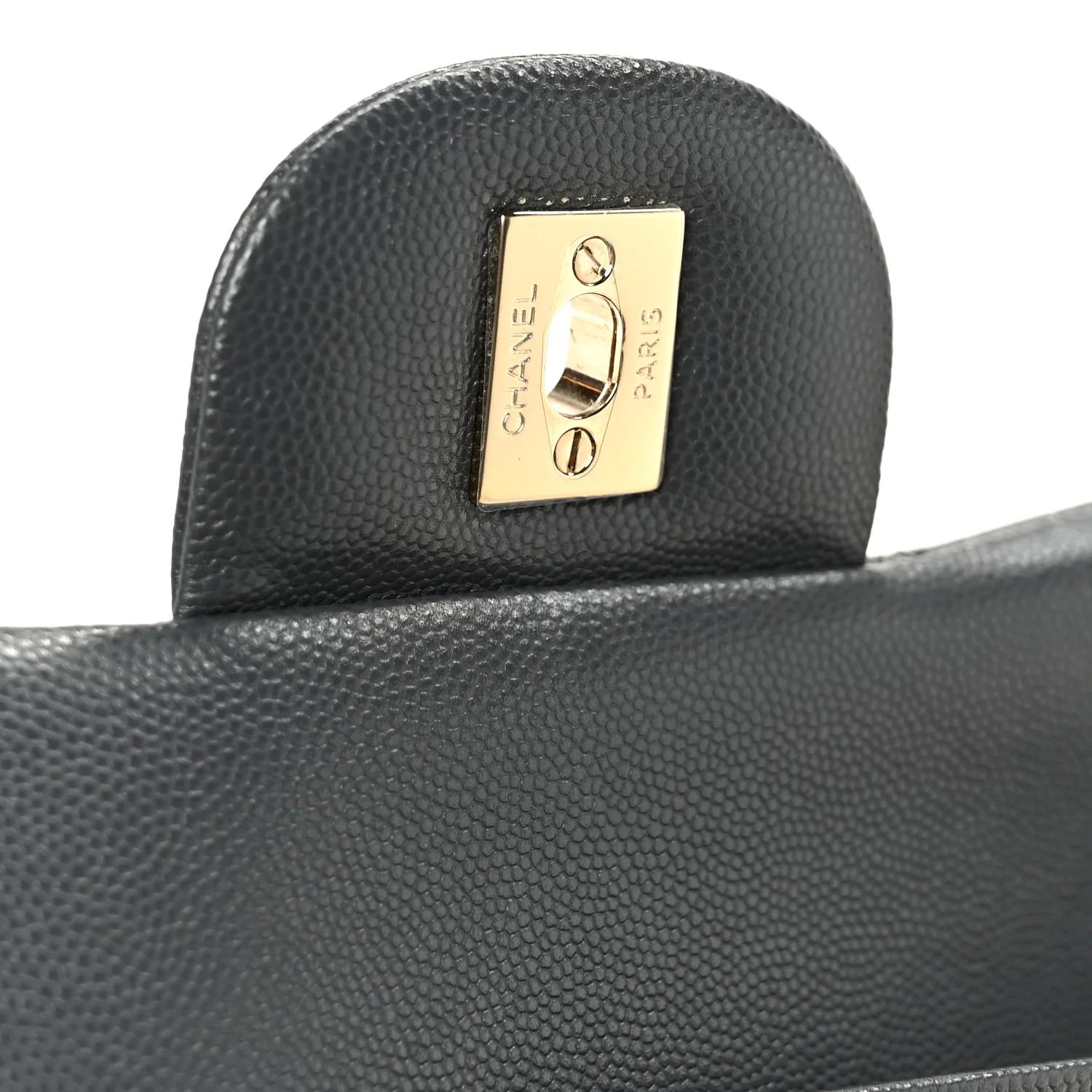 Caviar Quilted Jumbo Double Flap Dark Grey - Image 7