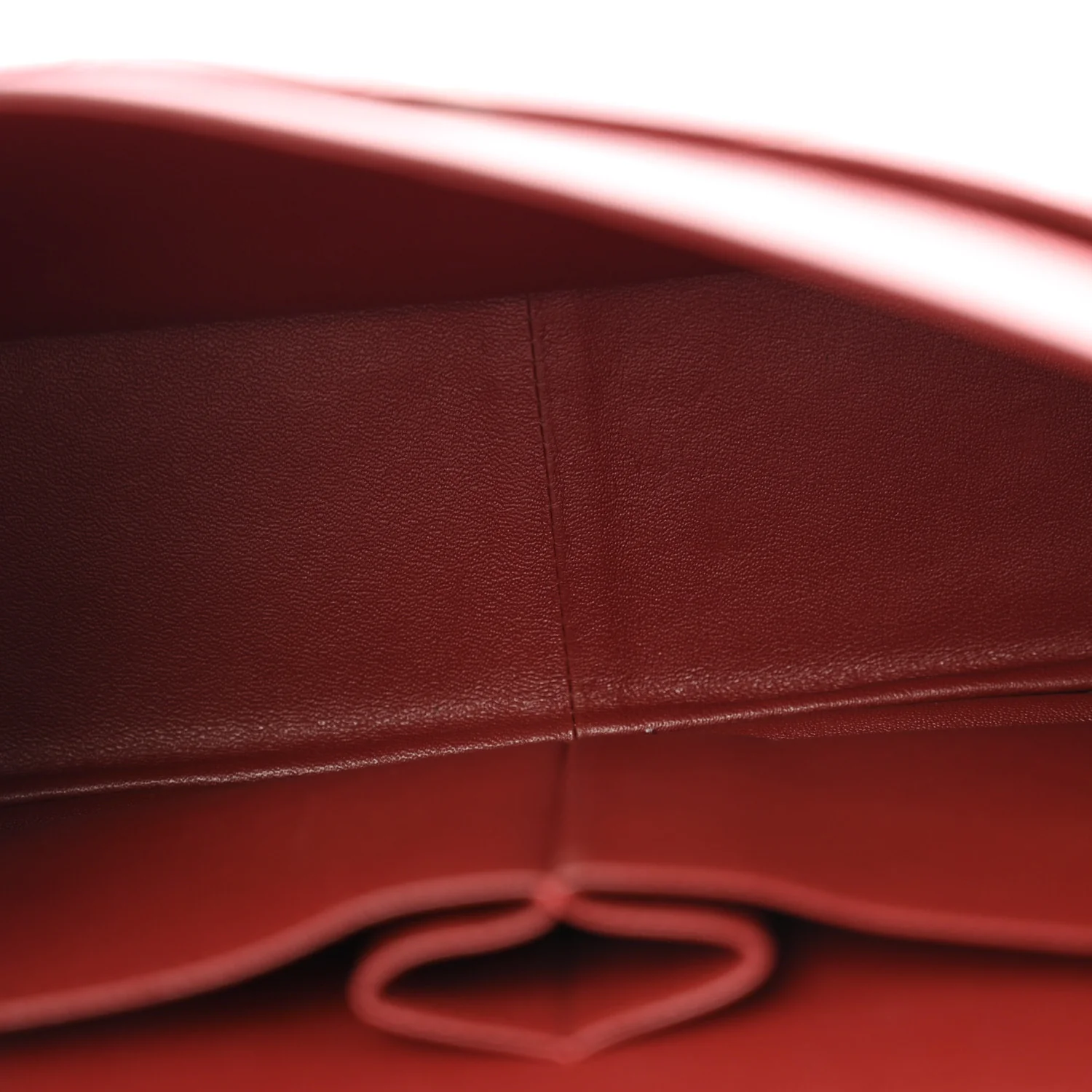 Caviar Quilted Jumbo Double Flap Dark Red - Image 5