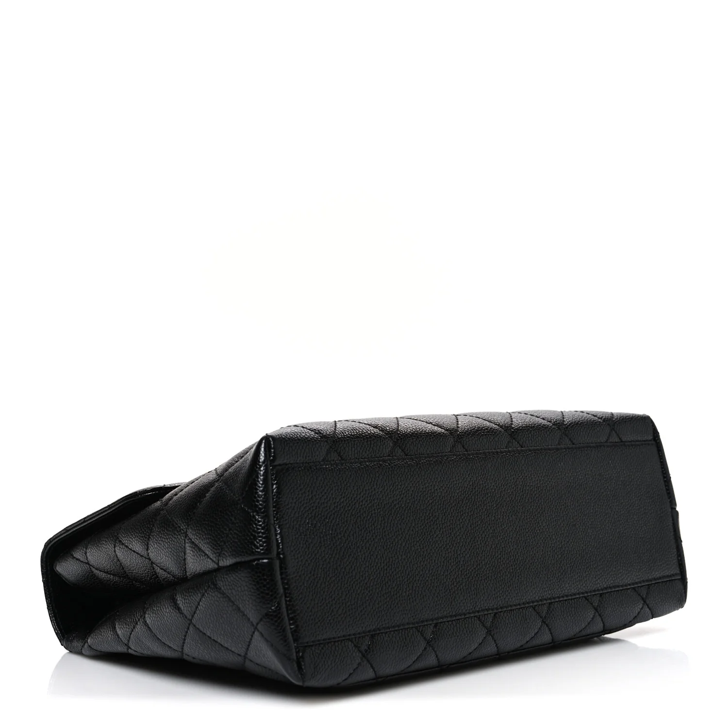 Caviar Quilted Jumbo Kelly Flap Black - Image 4