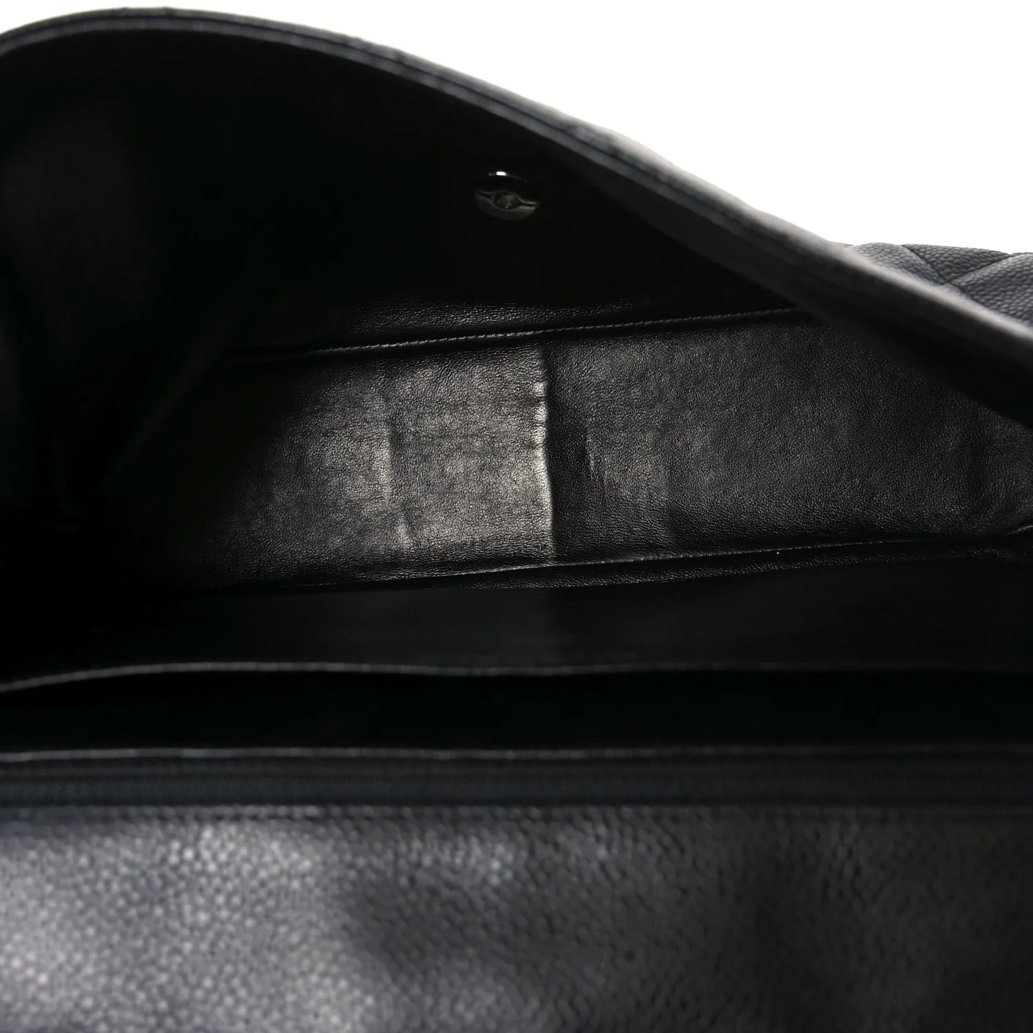 Caviar Quilted Jumbo Single Flap Black - Image 5