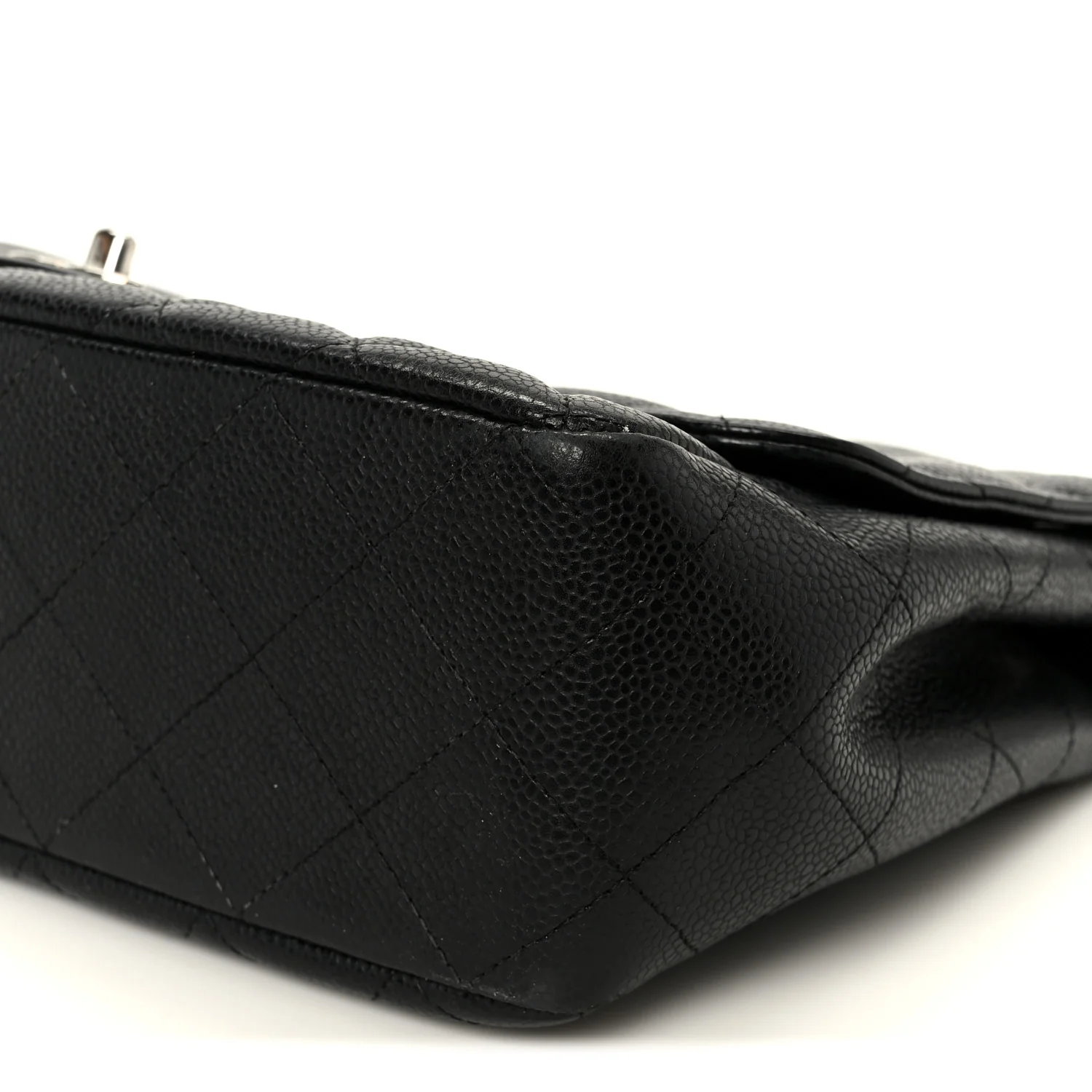Caviar Quilted Jumbo Single Flap Black - Image 11