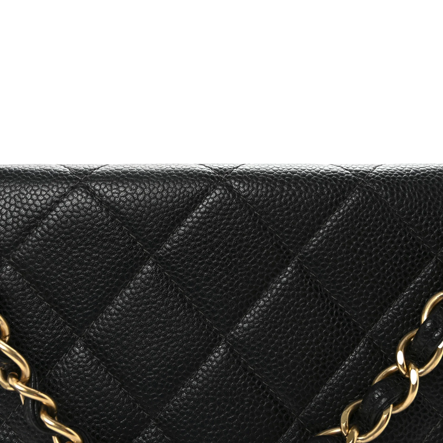 Caviar Quilted Jumbo Single Flap Black - Image 9