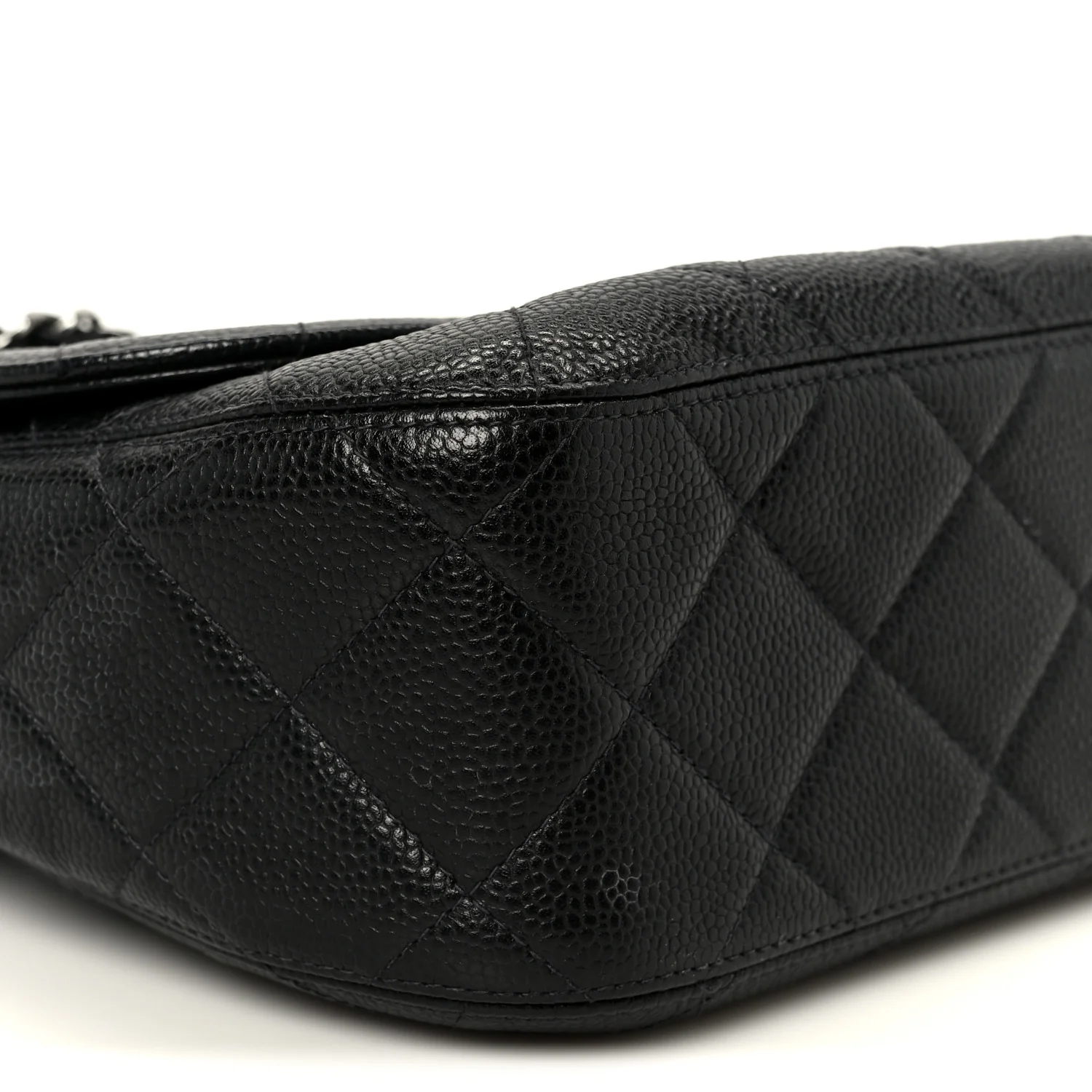 Caviar Quilted Jumbo Single Flap Black - Image 11