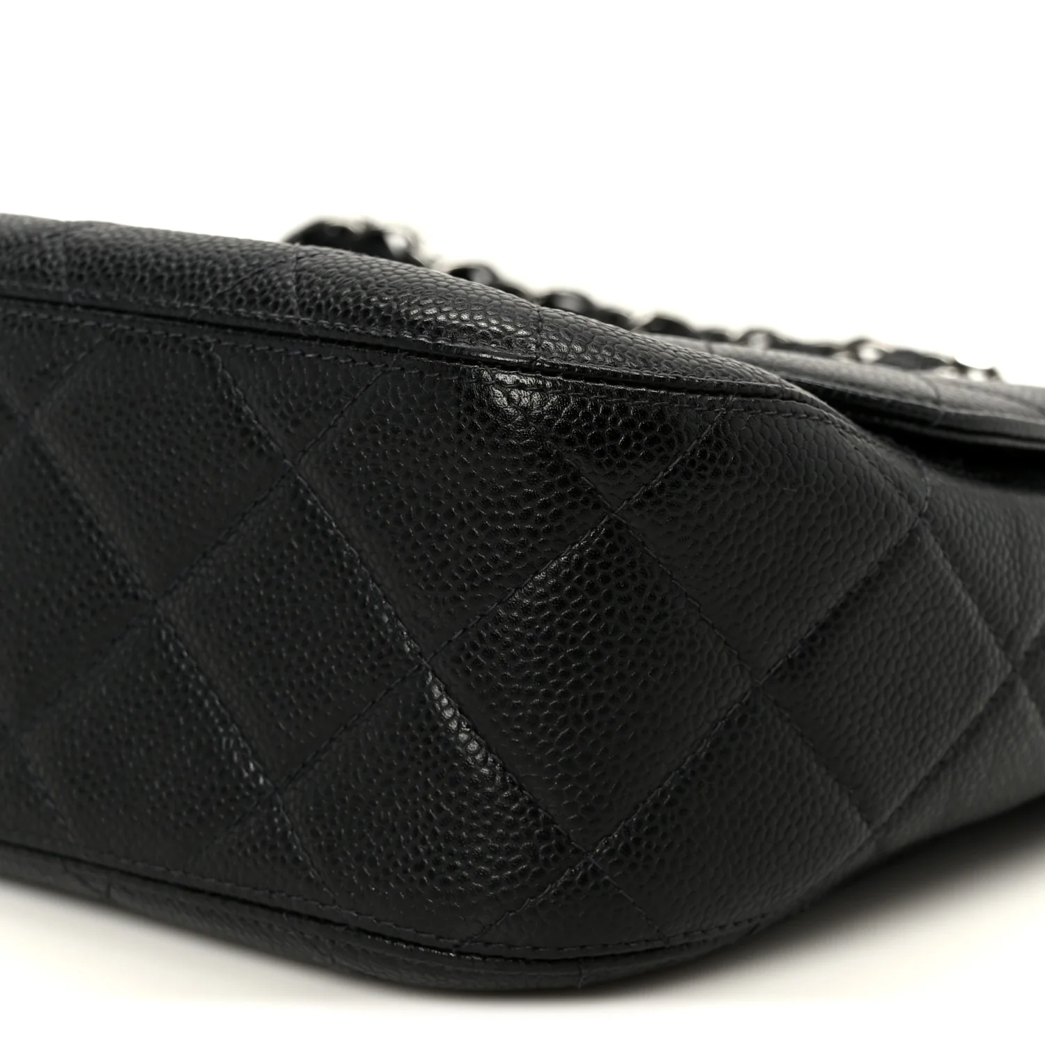 Caviar Quilted Jumbo Single Flap Black - Image 12