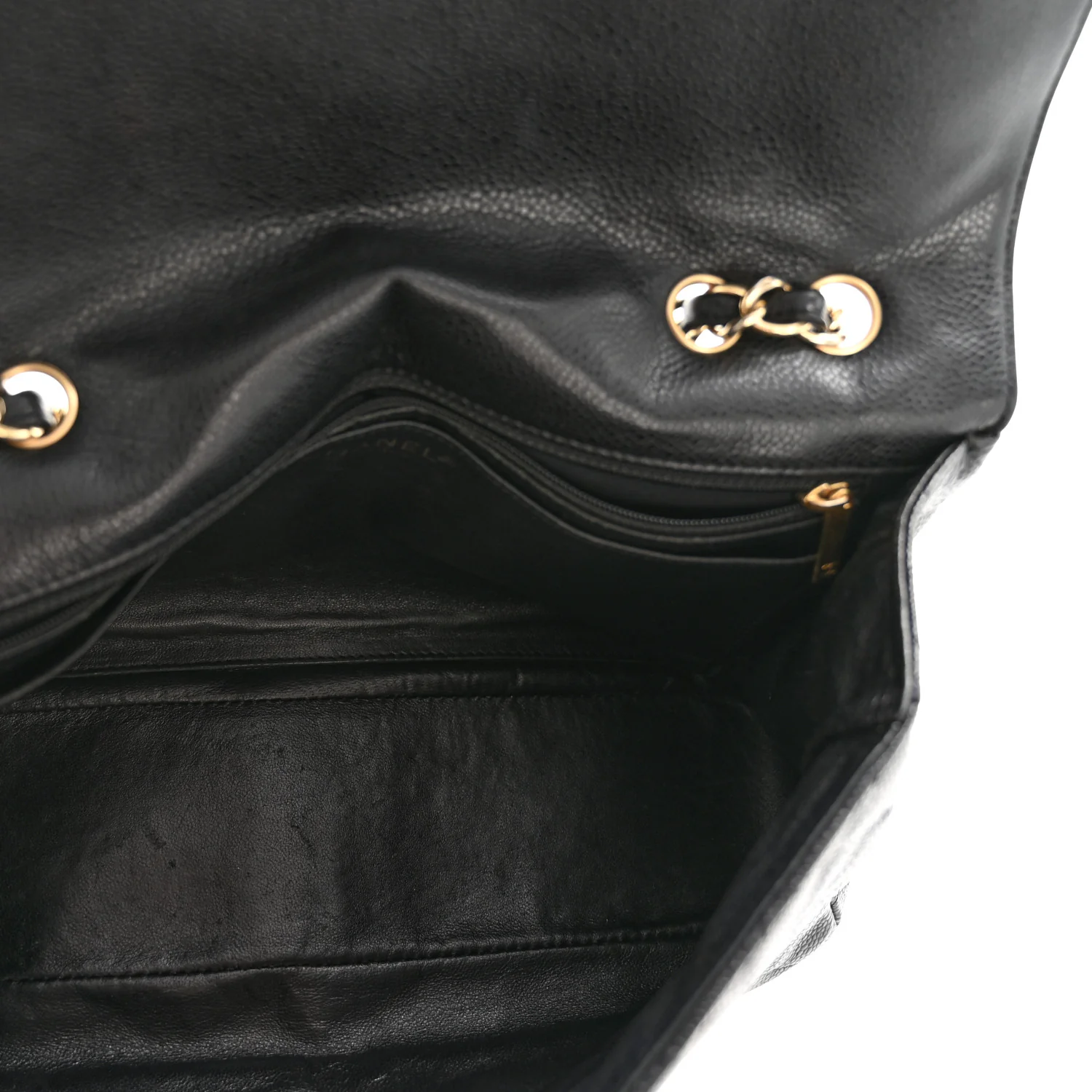 Caviar Quilted Jumbo Single Flap Black - Image 5