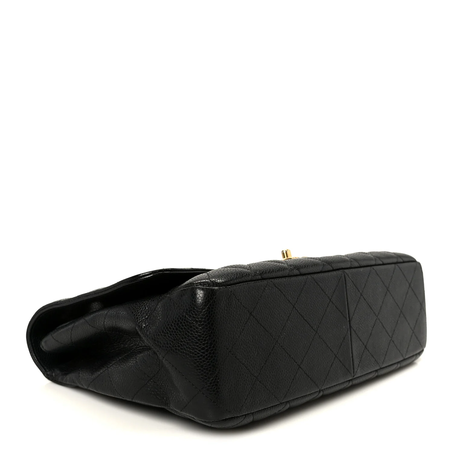 Caviar Quilted Jumbo Single Flap Black - Image 4