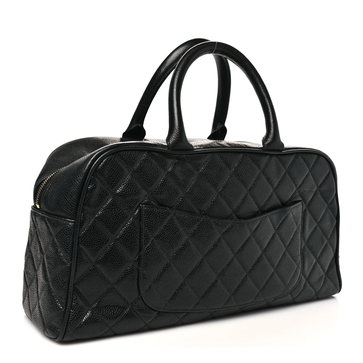 Caviar Quilted Large Bowler Black - Image 2