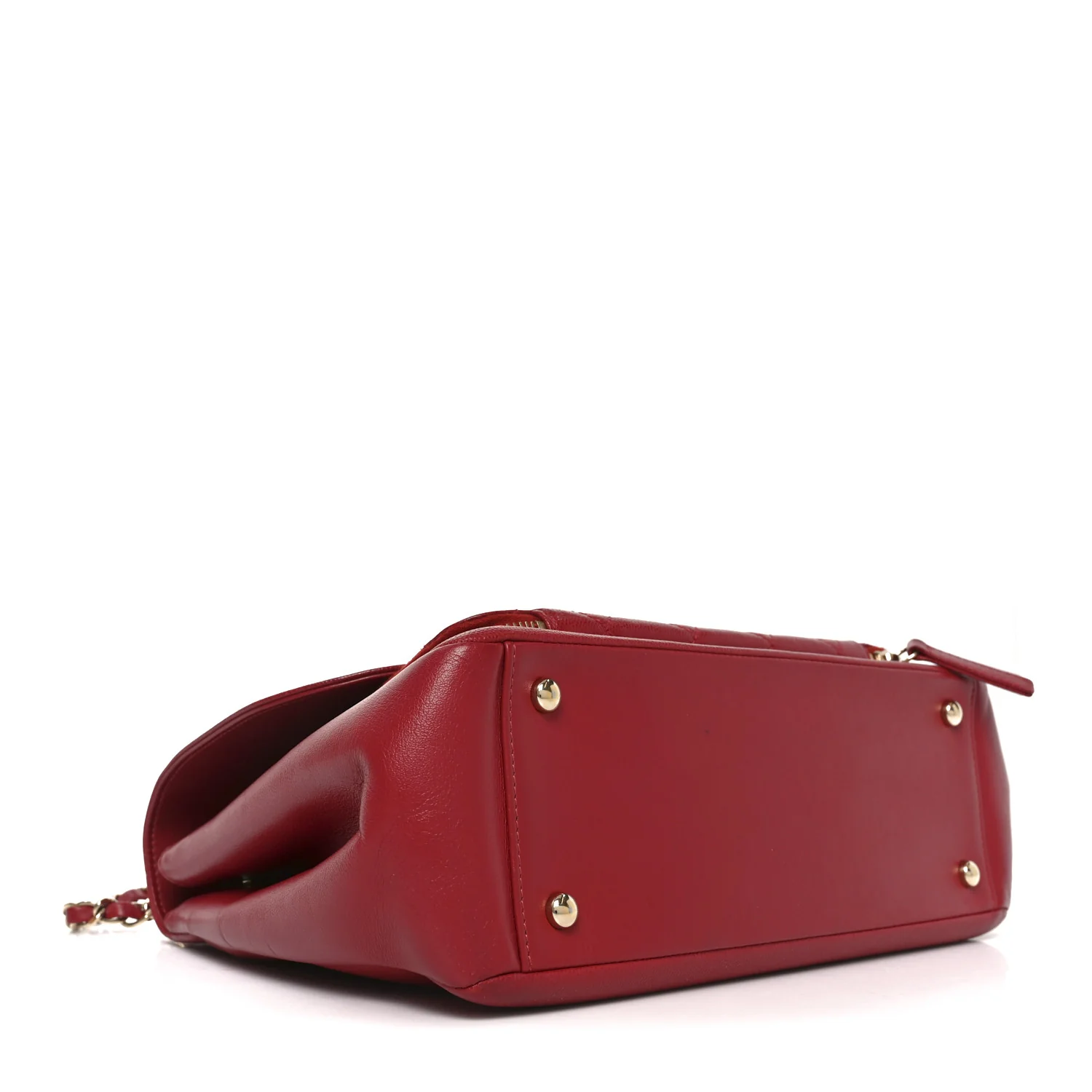 Caviar Quilted Large Business Affinity Flap Red - Image 4