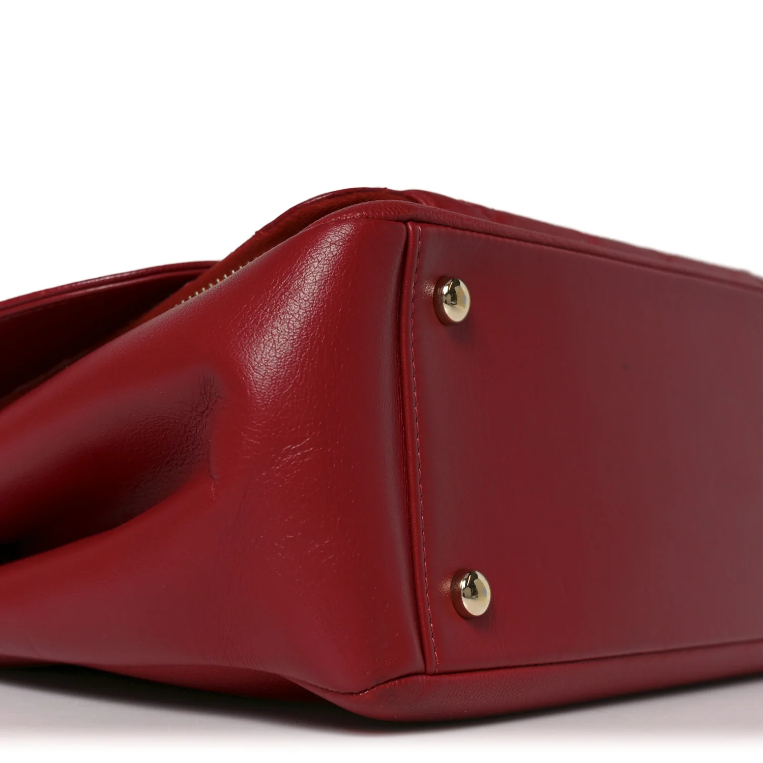 Caviar Quilted Large Business Affinity Flap Red - Image 9