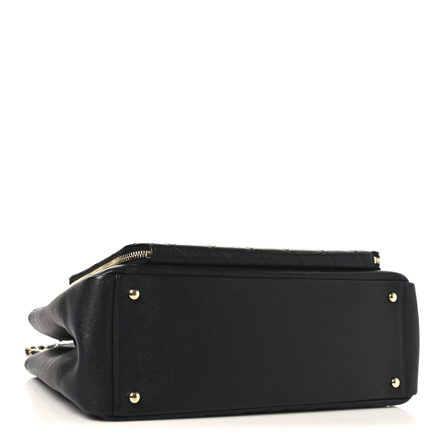 Caviar Quilted Large Business Affinity Shopping Bag Black - Image 4