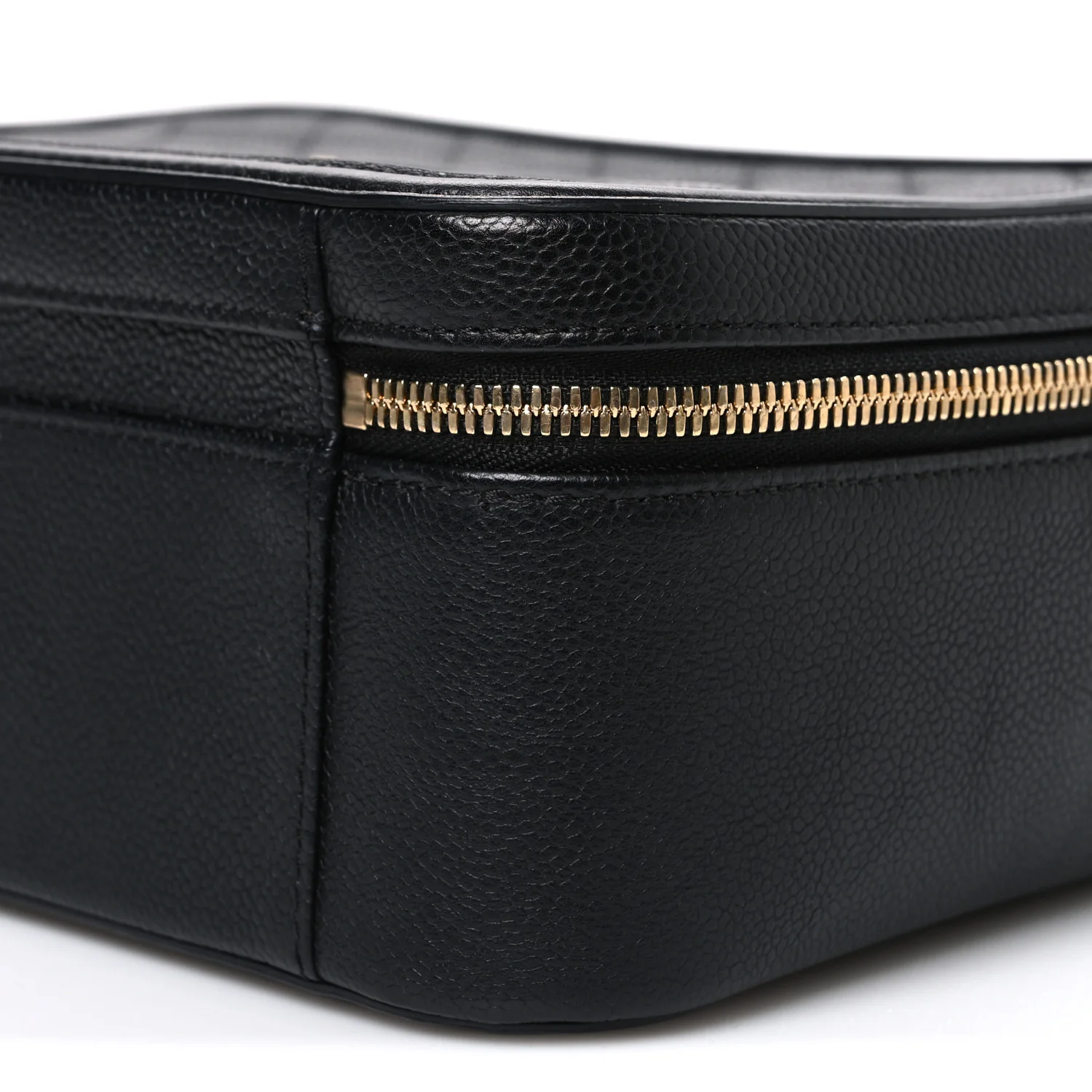 Caviar Quilted Large CC Filigree Vanity Case Black - Image 11