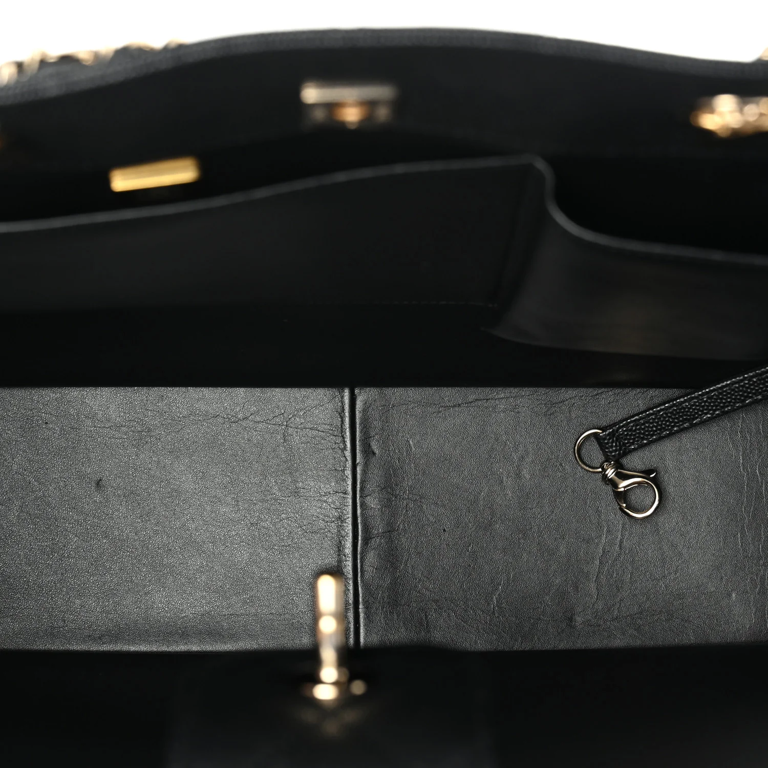 Caviar Quilted Large CC Shopping Tote Black - Image 9
