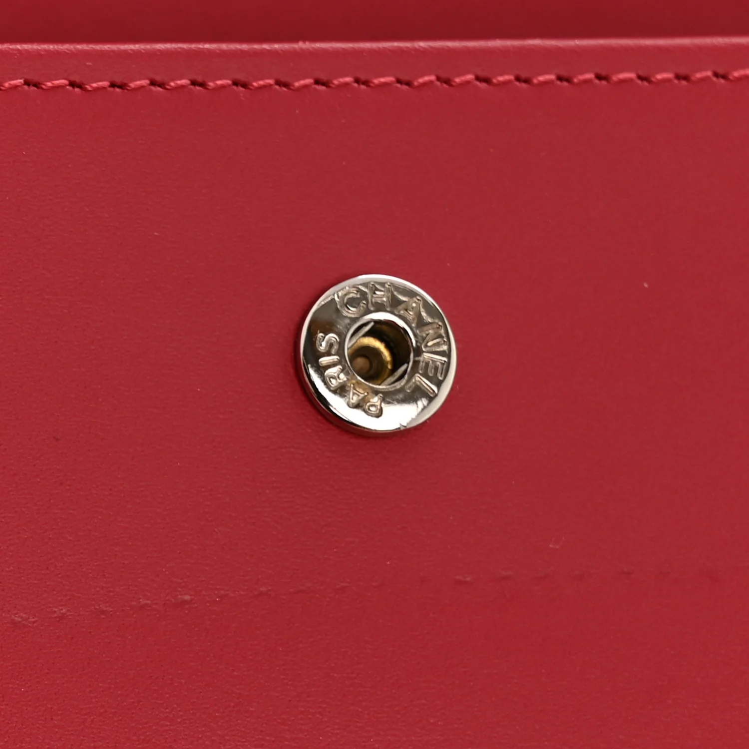Caviar Quilted Large Flap Wallet Red - Image 10