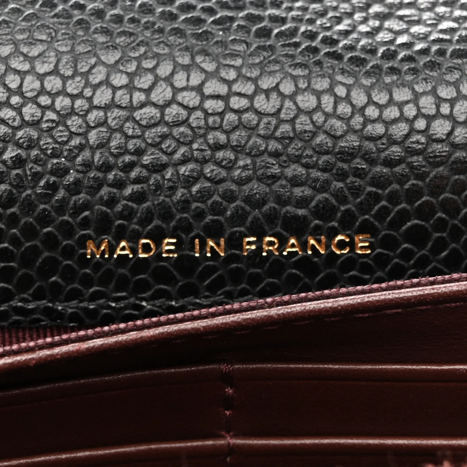 Caviar Quilted Large Gusset Flap Wallet Black - Image 7