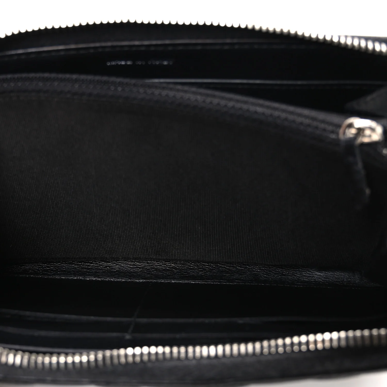 Caviar Quilted Large Gusset Zip Around Wallet Black - Image 5