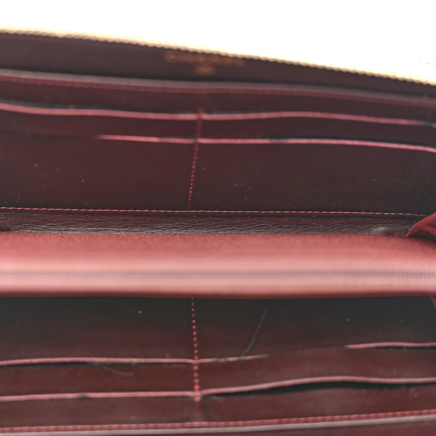 Caviar Quilted Large Gusset Zip Around Wallet Navy - Image 5