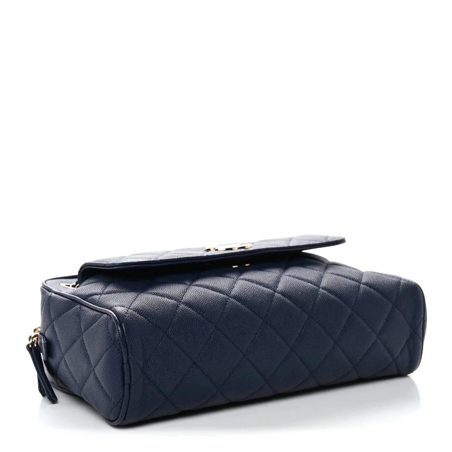 Caviar Quilted Large In & Out Camera Case Navy - Image 6