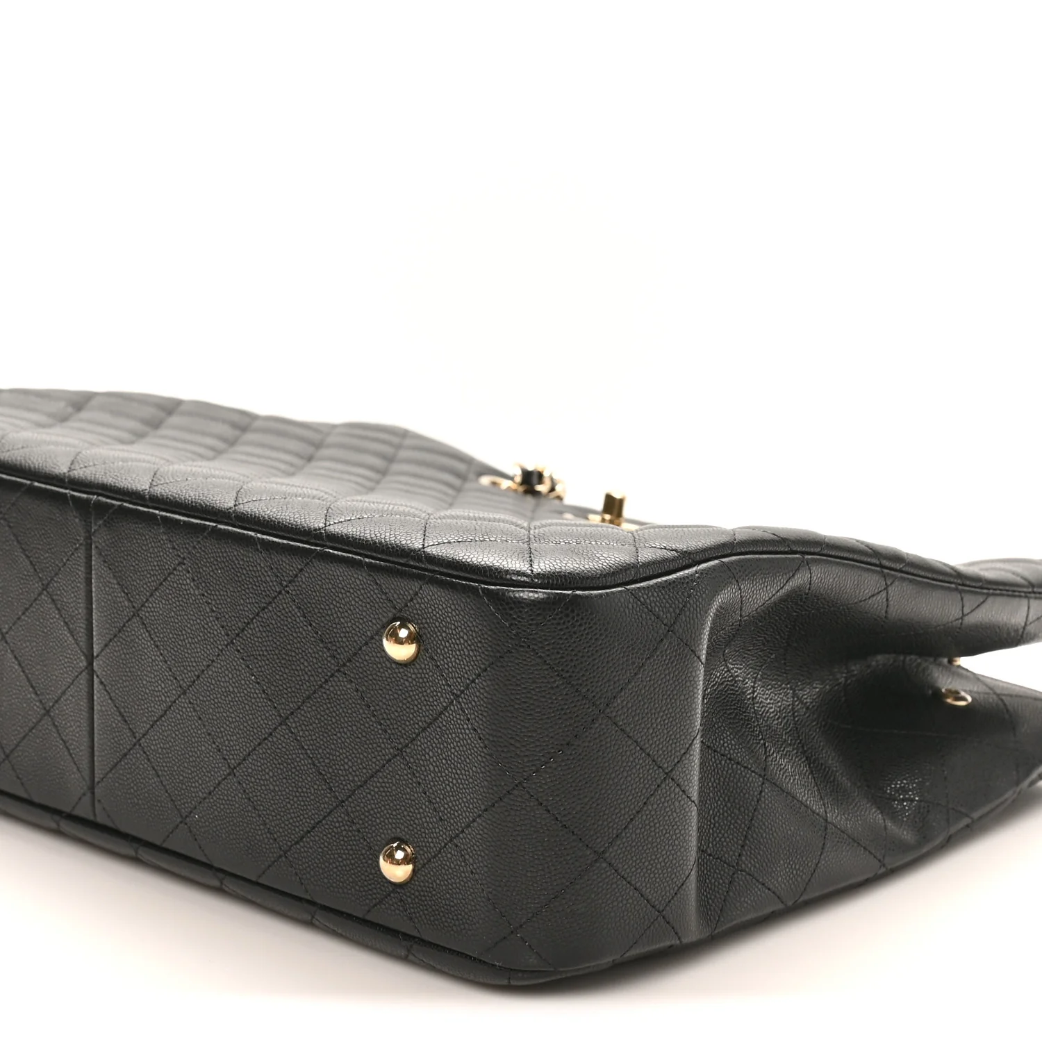 Caviar Quilted Large Shopping Tote Black - Image 9