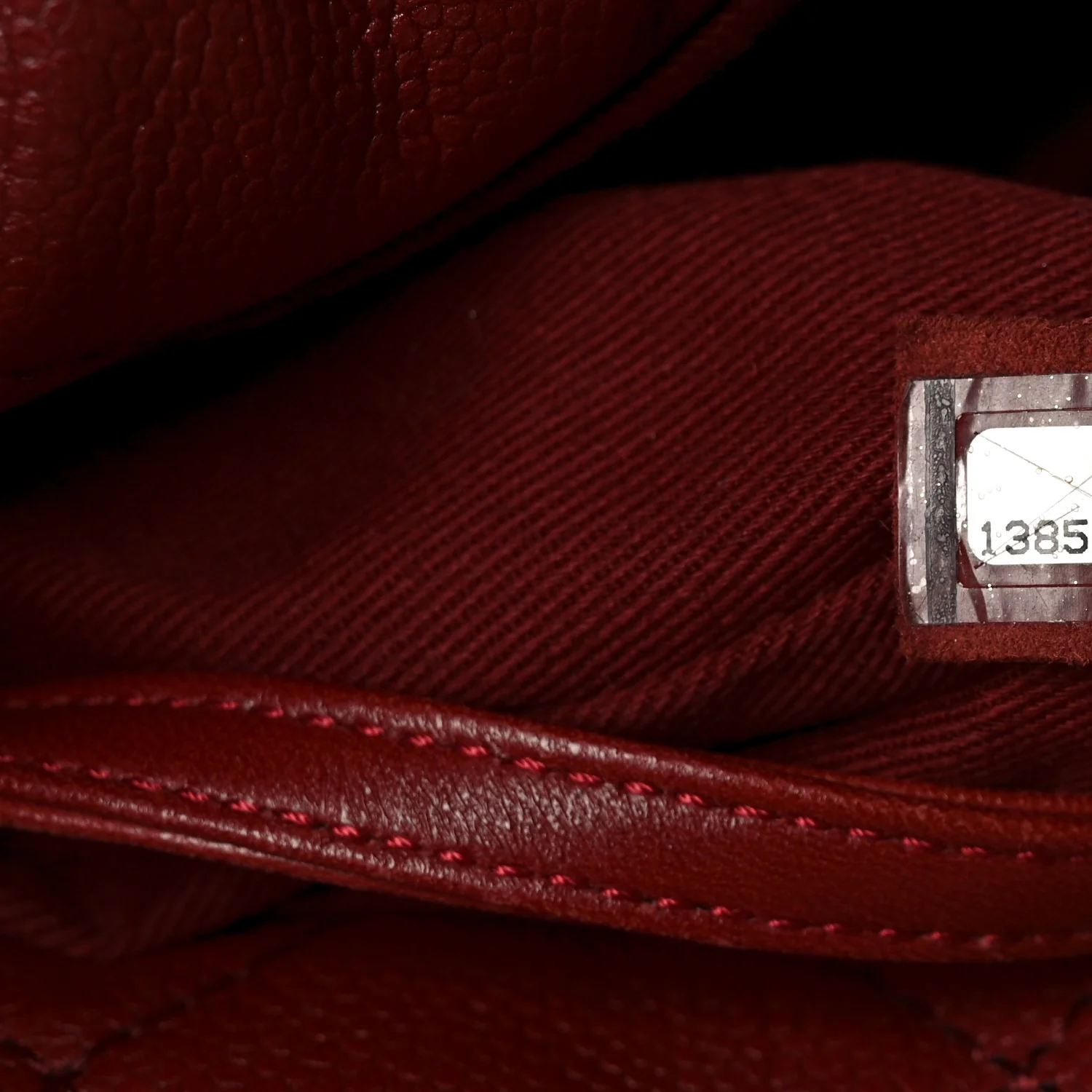Caviar Quilted Large Timeless CC Soft Tote Dark Red - Image 7