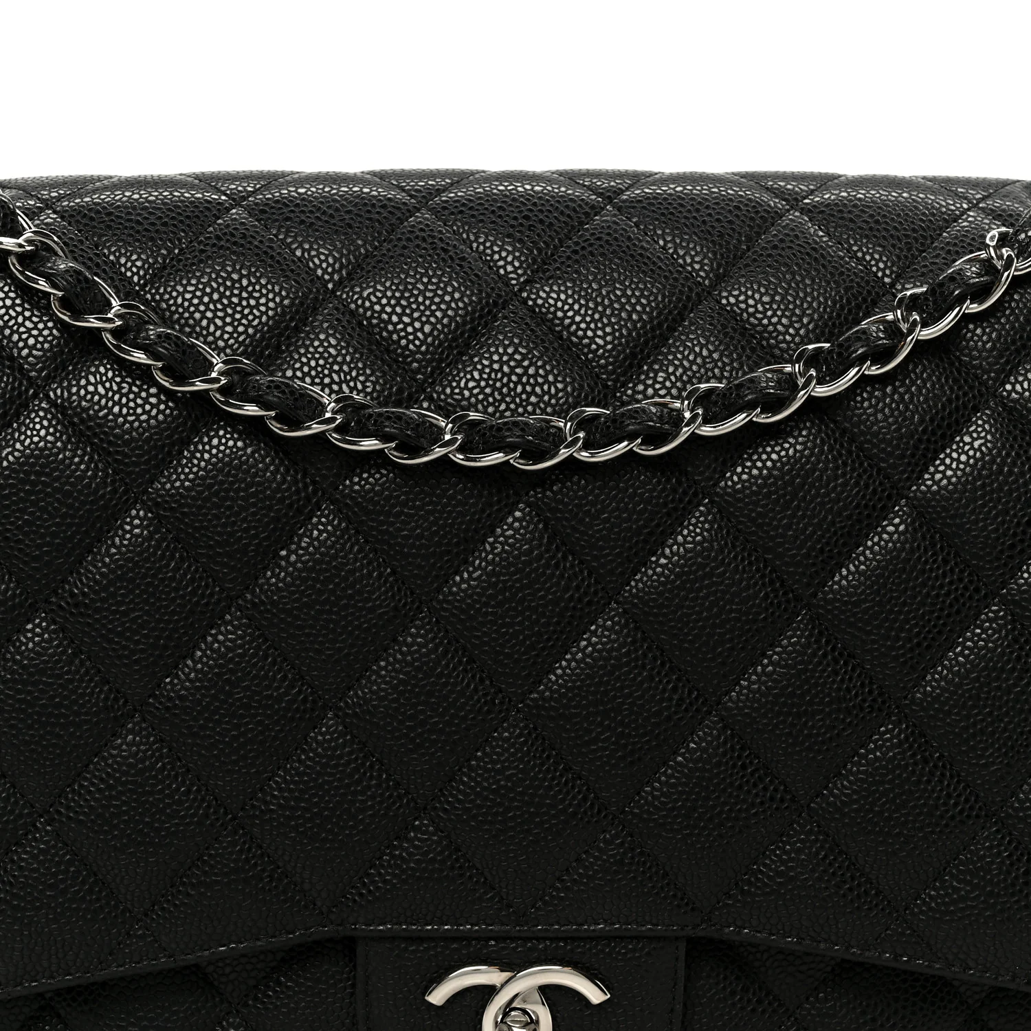 Caviar Quilted Maxi Double Flap Black - Image 9